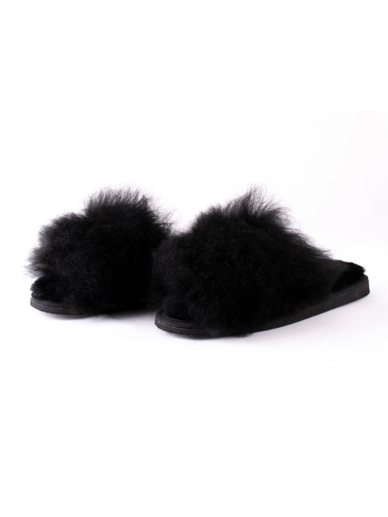 Tessan Sheepskin Slipper - Black