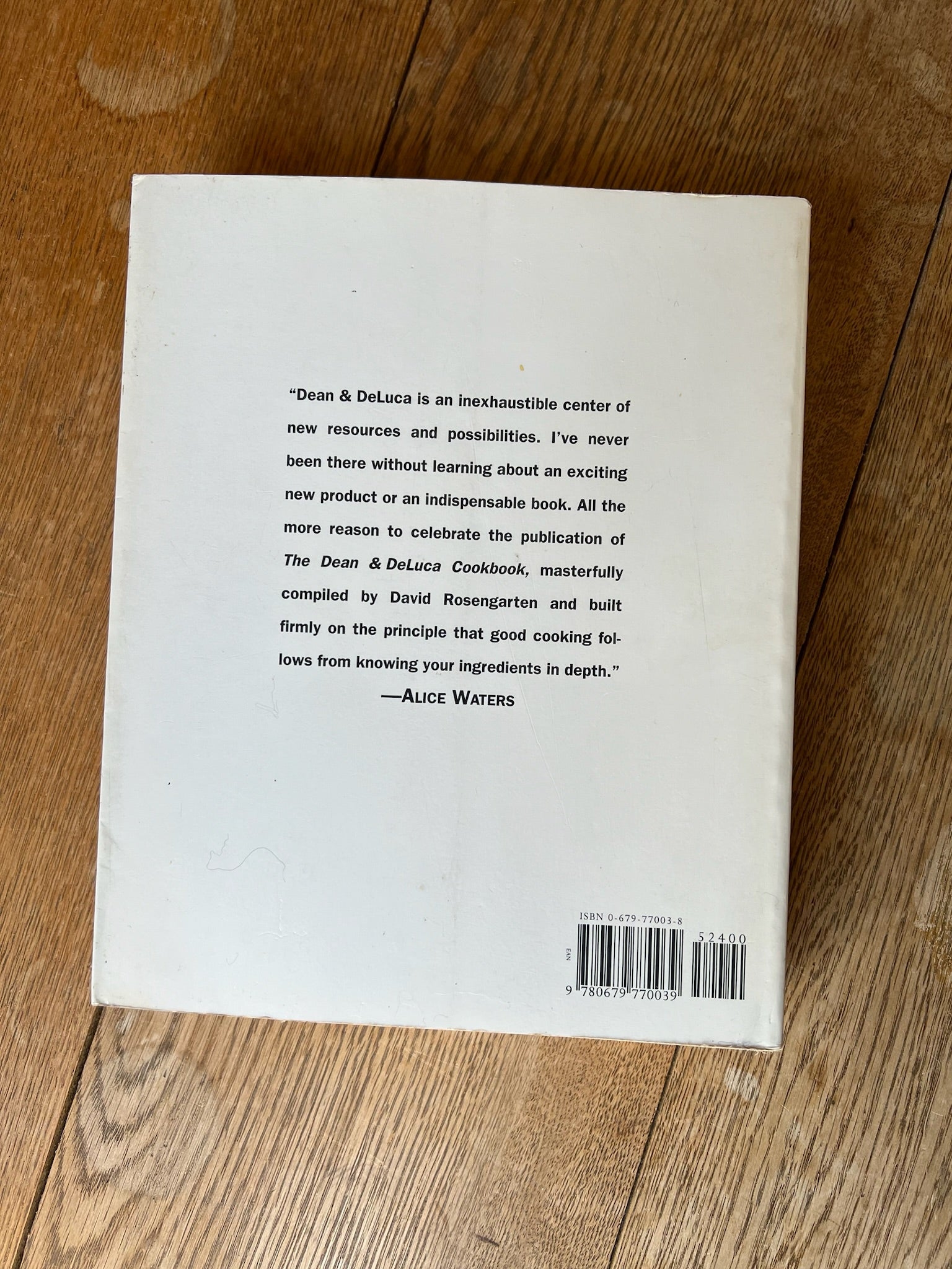 “THE DEAN &DELUCA COOKBOOK” David Rosengarten, Joel Dean, Giorgio DELUCA