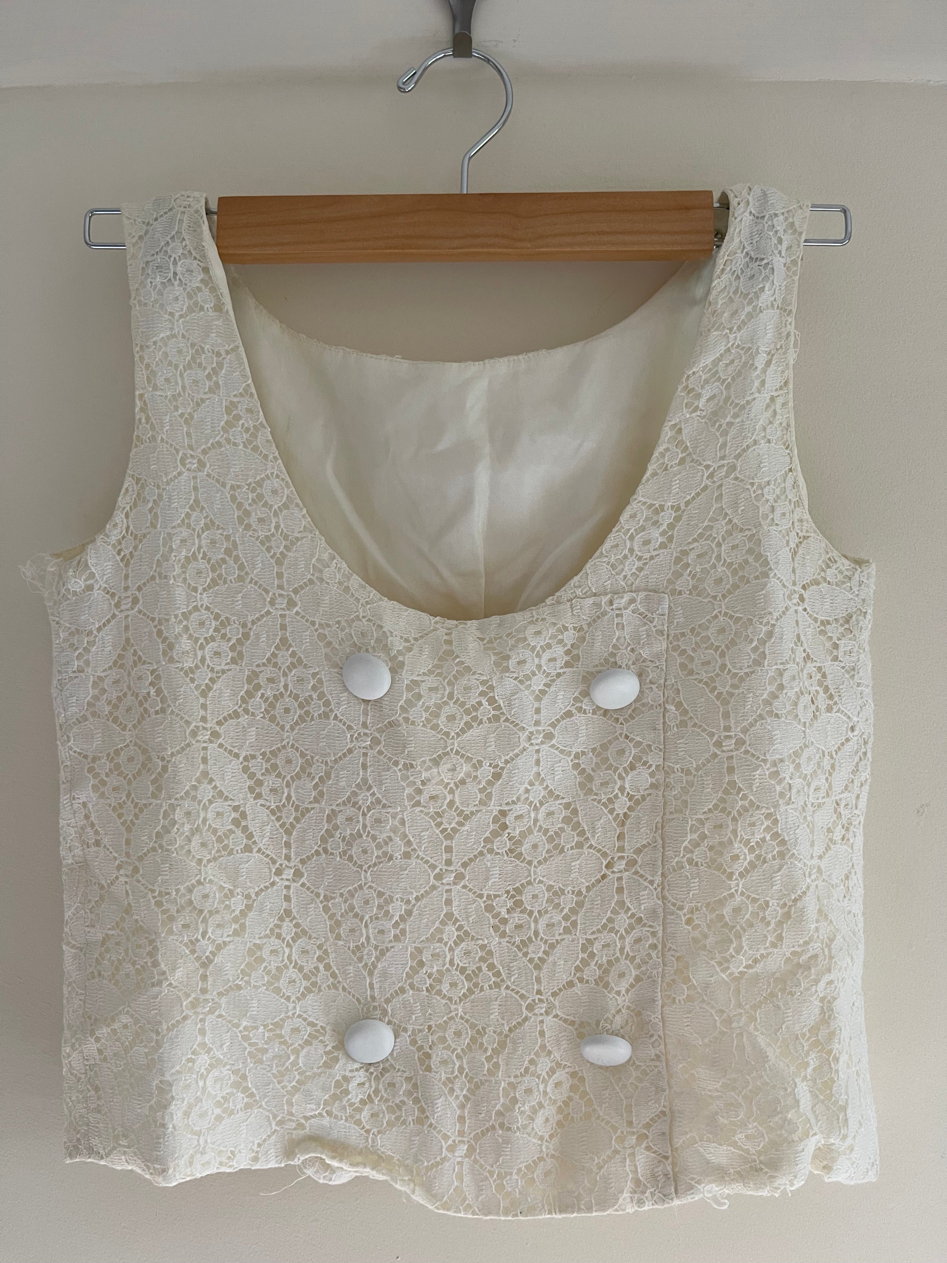 Vintage Cream Lace 2 Piece