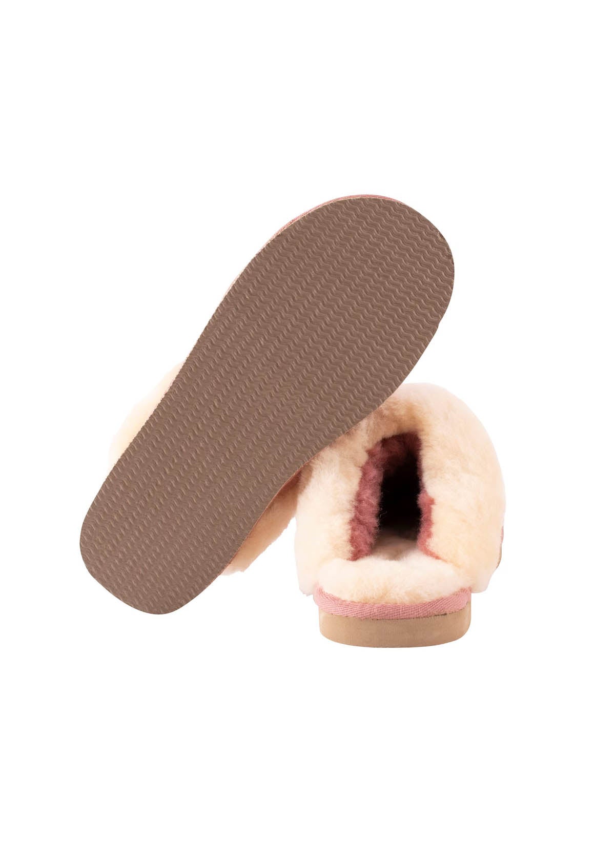 Jessica Sheepskin Slip On Slippers - Marsala Chestnut