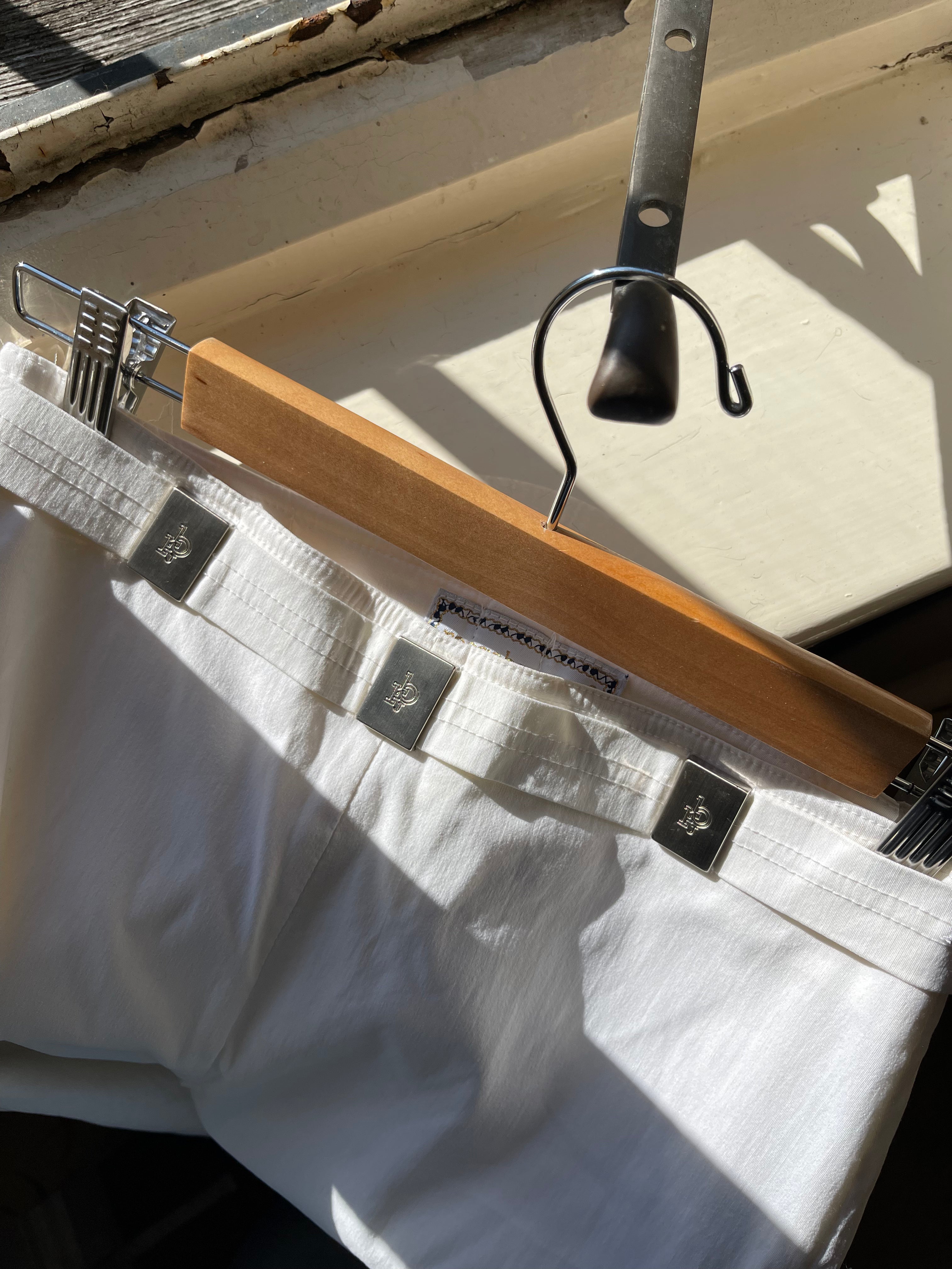 Vintage White Straight leg Trousers by Roccobarocco Jeans Italy