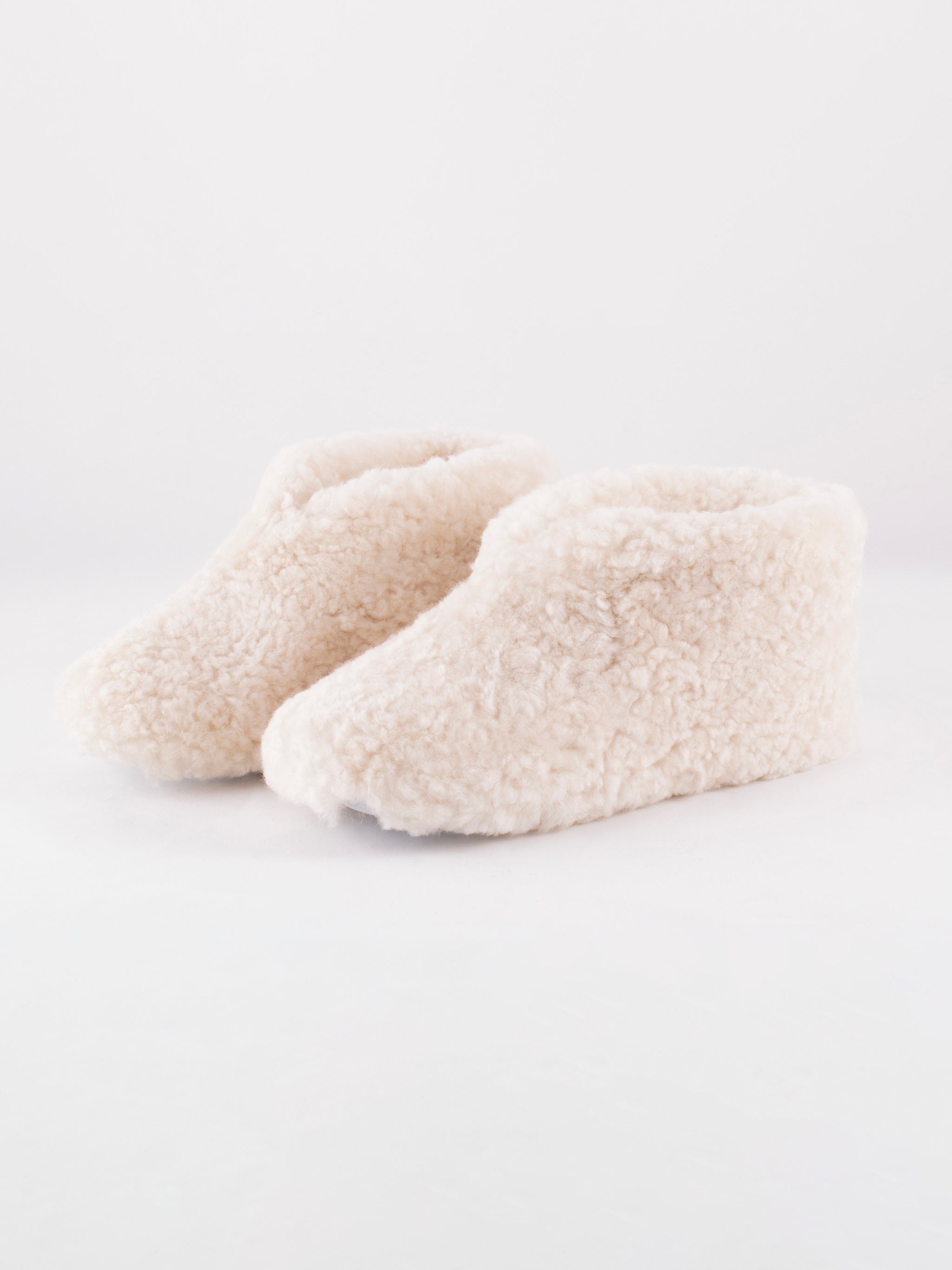Ulla Sheepskin Booties Slipper - Cream