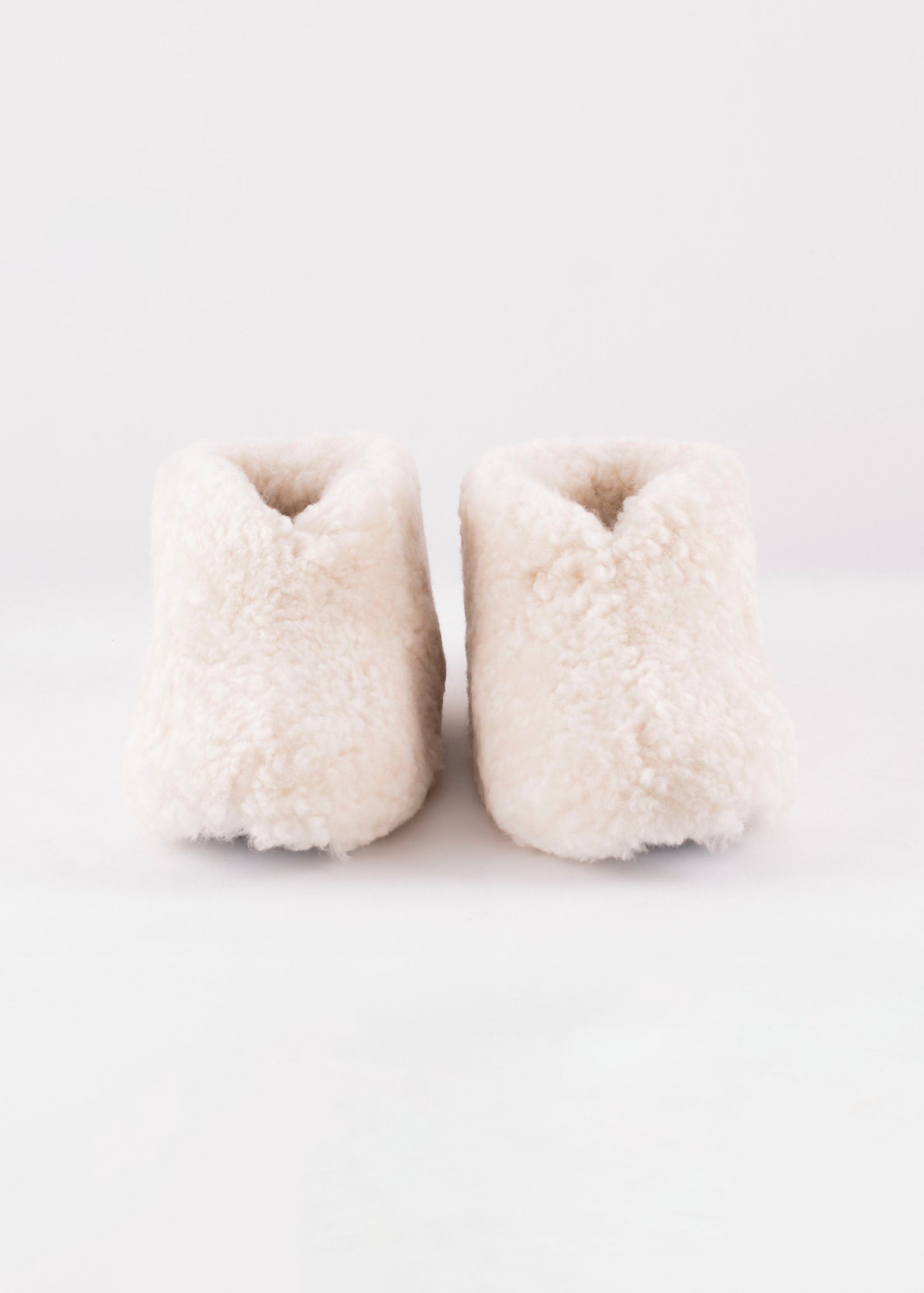 Ulla Sheepskin Booties Slipper - Cream