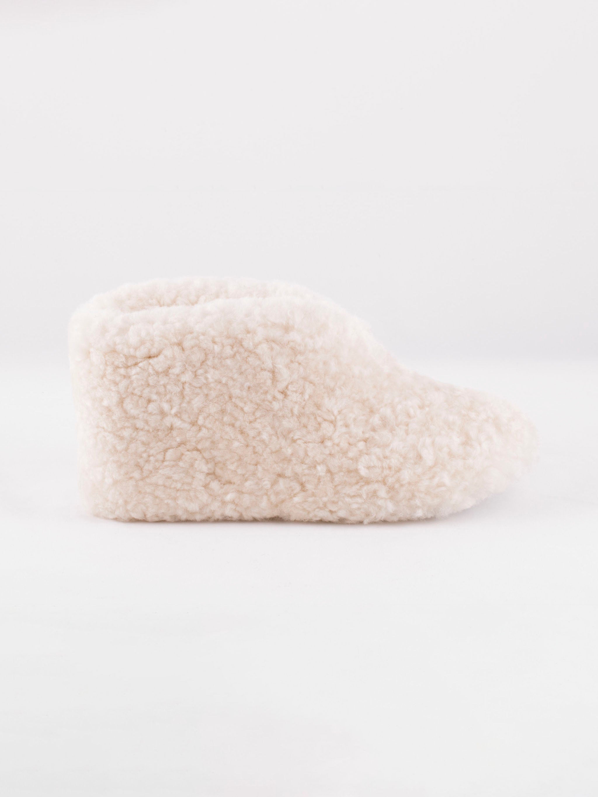 Ulla Sheepskin Booties Slipper - Cream