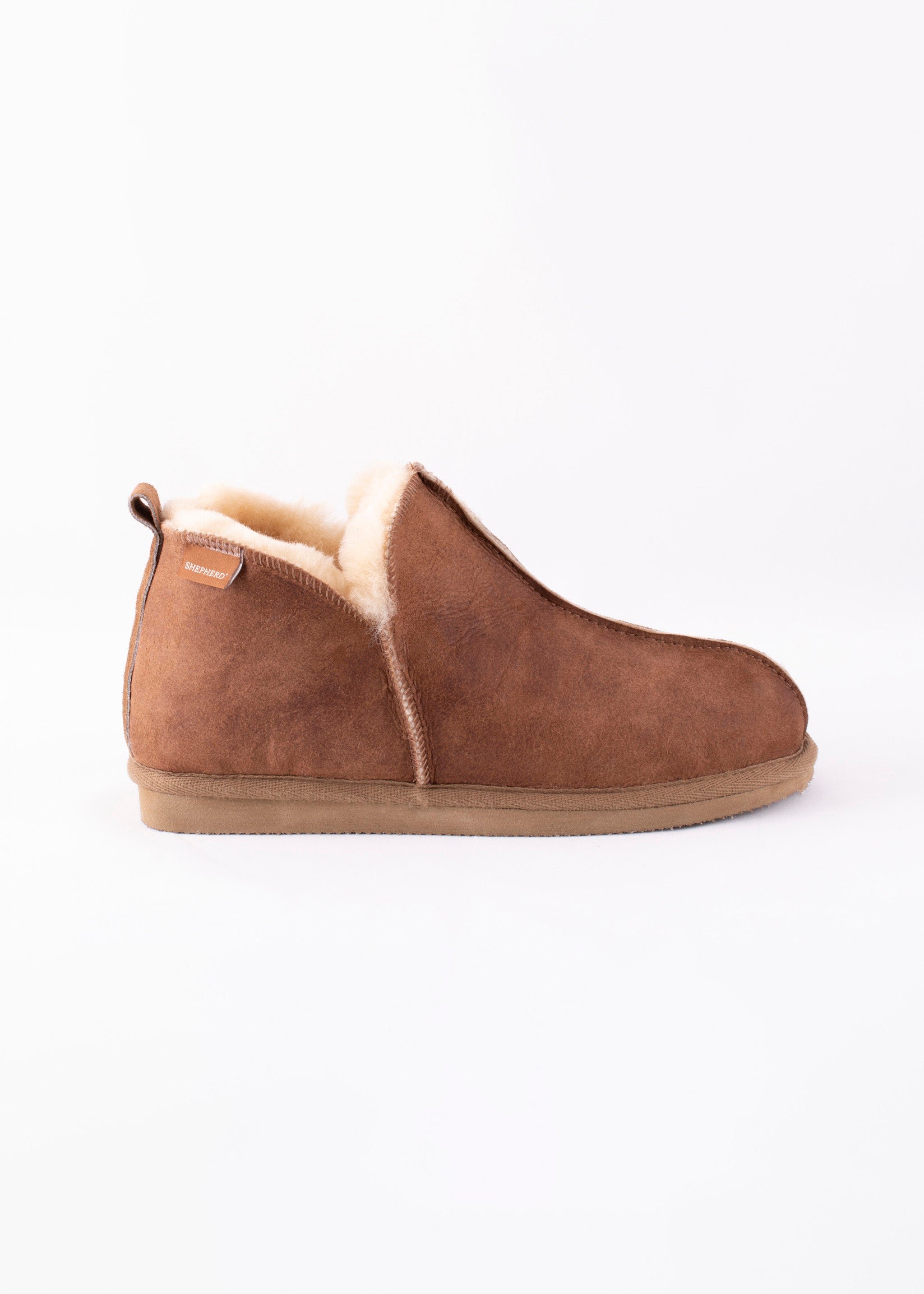 Annie Sheepskin Booties Slippers - Antique Cognac