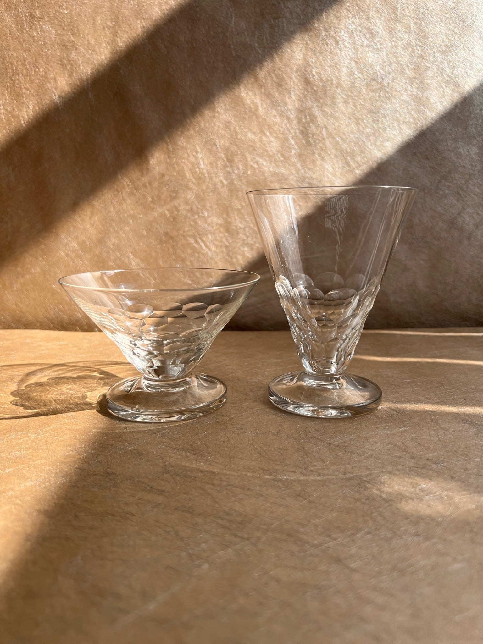 Art Deco French Cocktail Glass Set