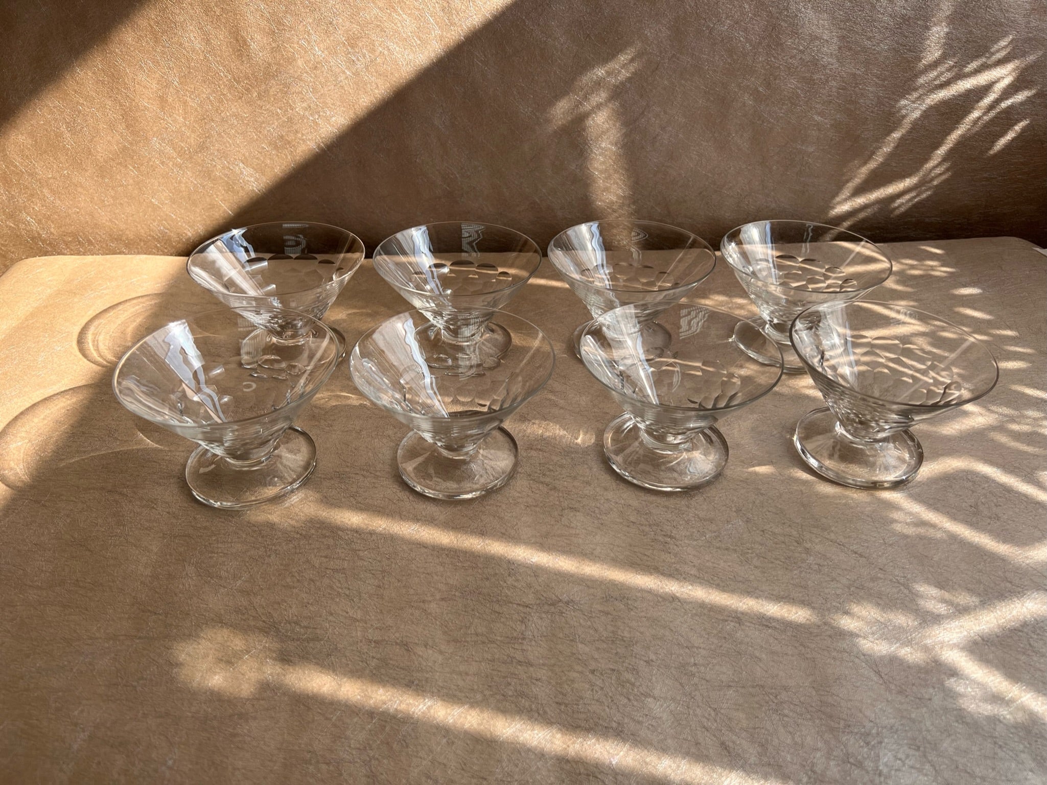 Art Deco French Cocktail Glass Set