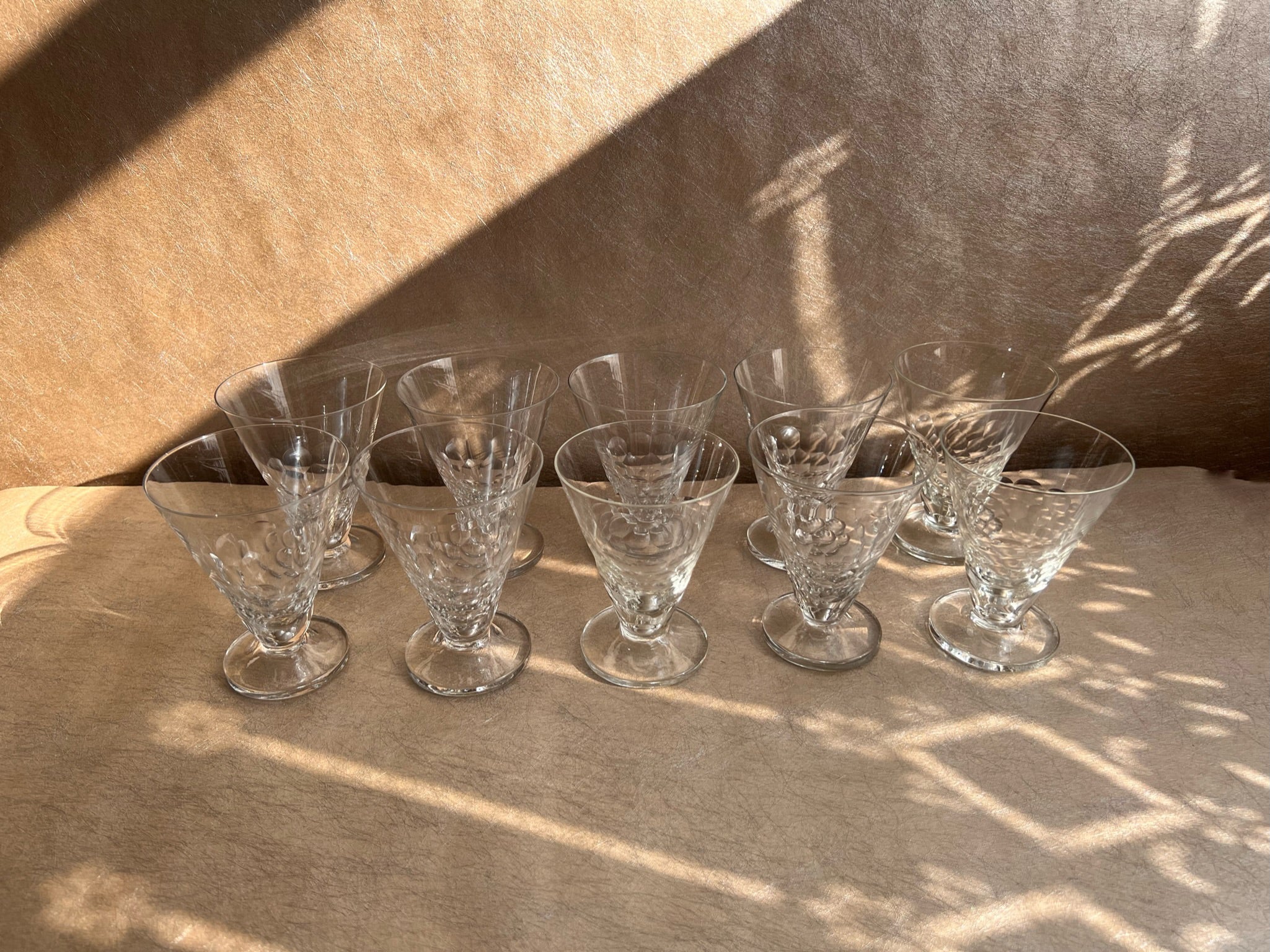 Art Deco French Cocktail Glass Set