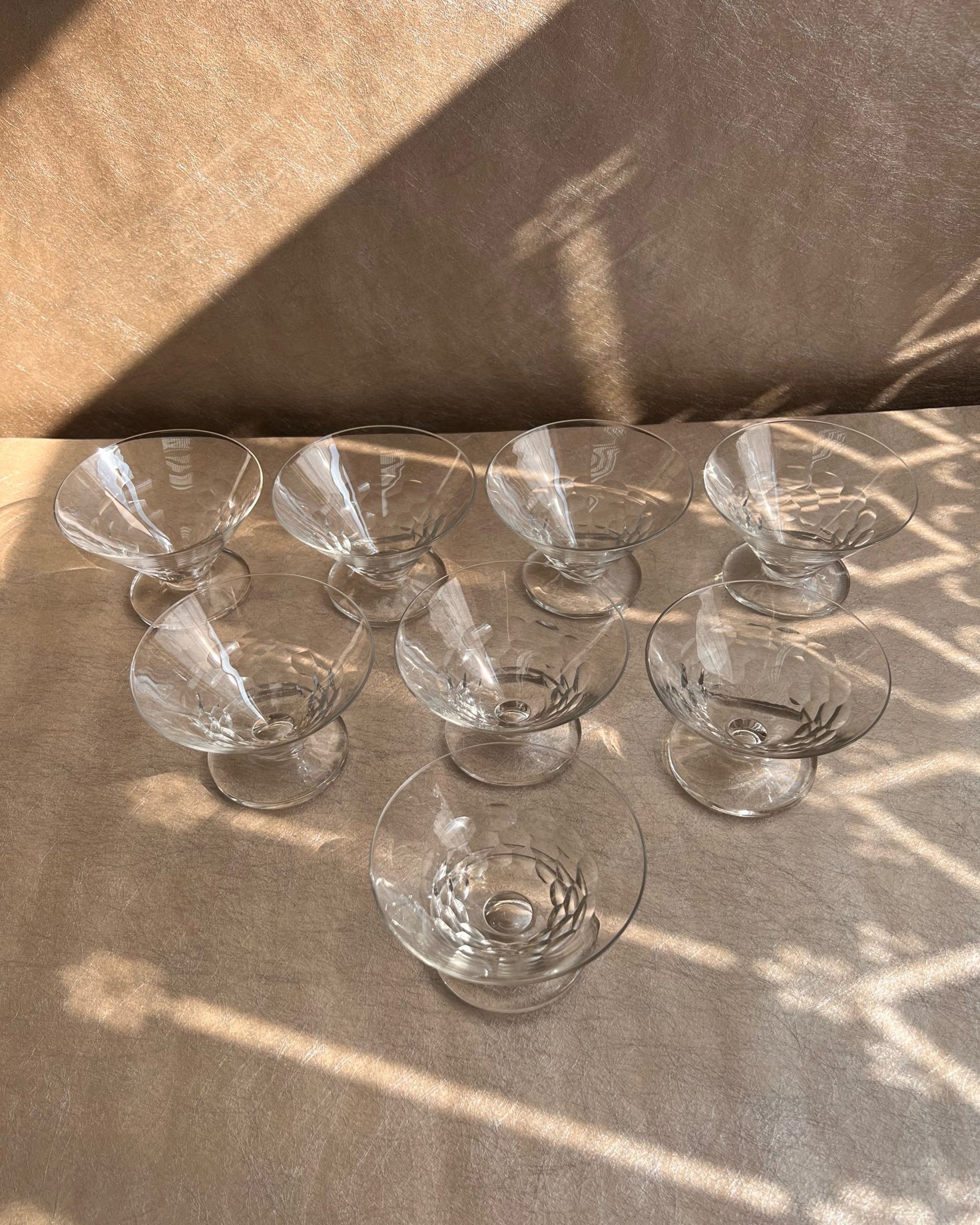 Art Deco French Cocktail Glass Set