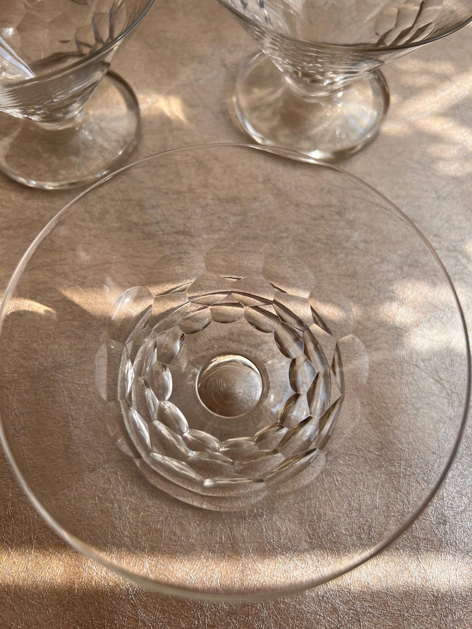 Art Deco French Cocktail Glass Set