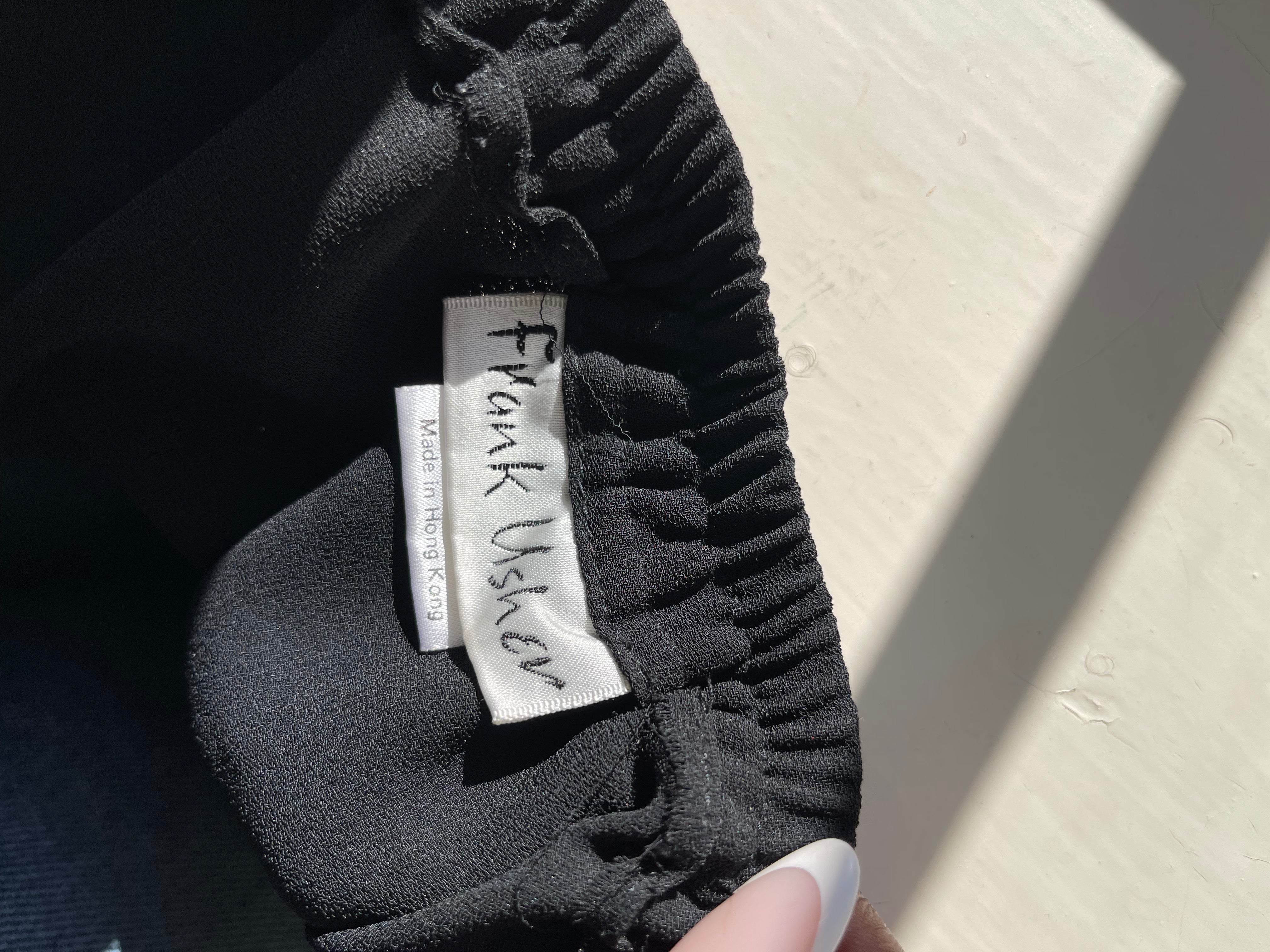 Vintage Black Pleated Skirt by Frank Usher