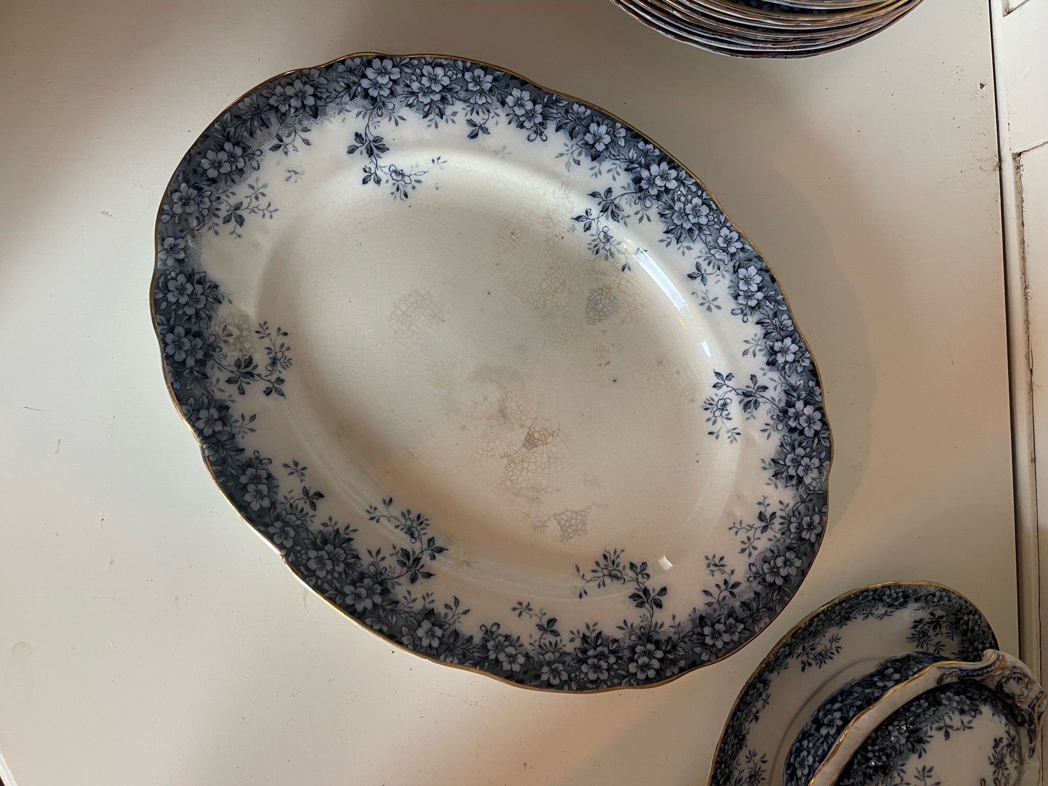 Booths' Semi Porcelain Canterbury Dinner Set