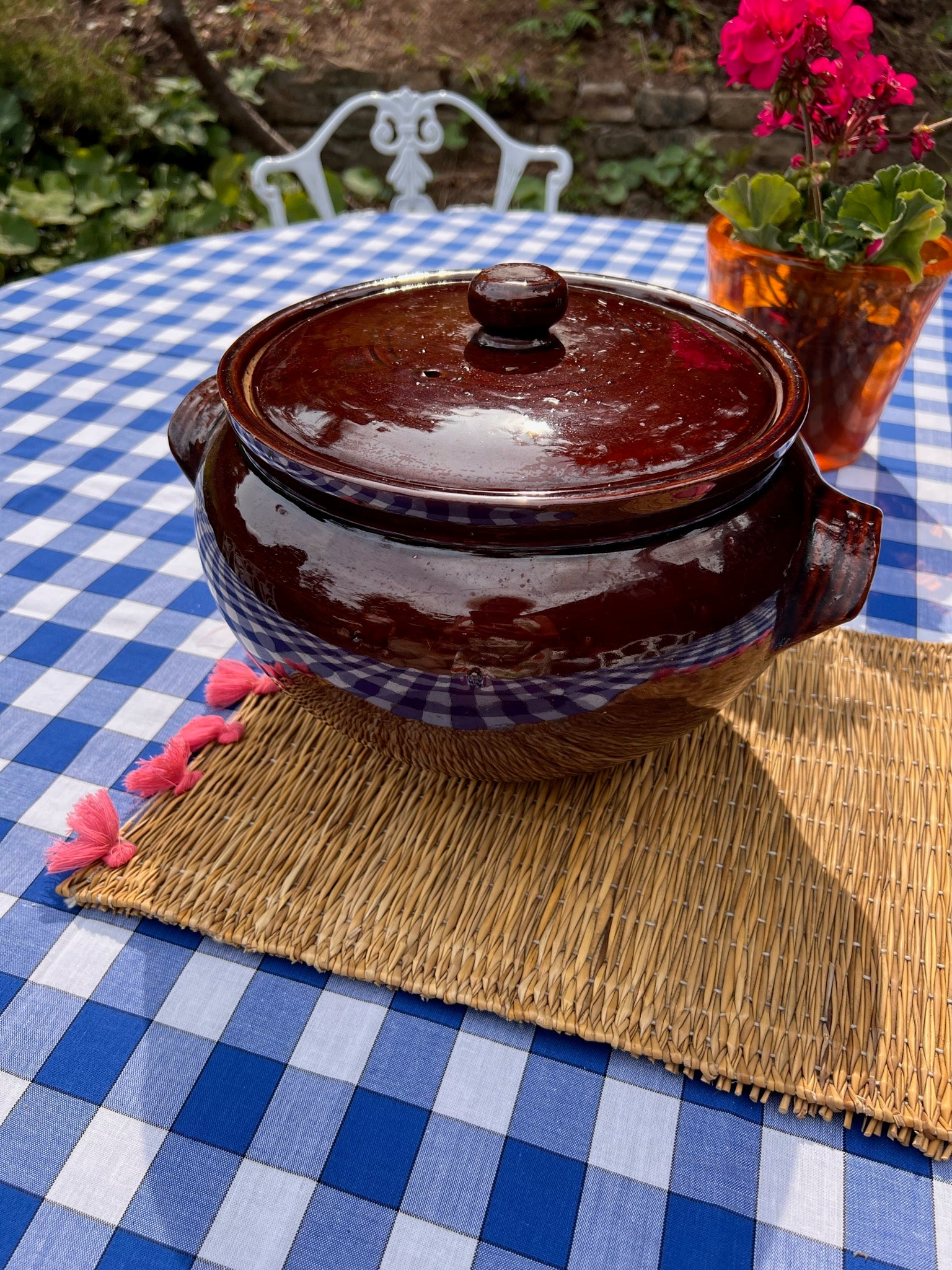 Brown Glazed Terracotta Pot