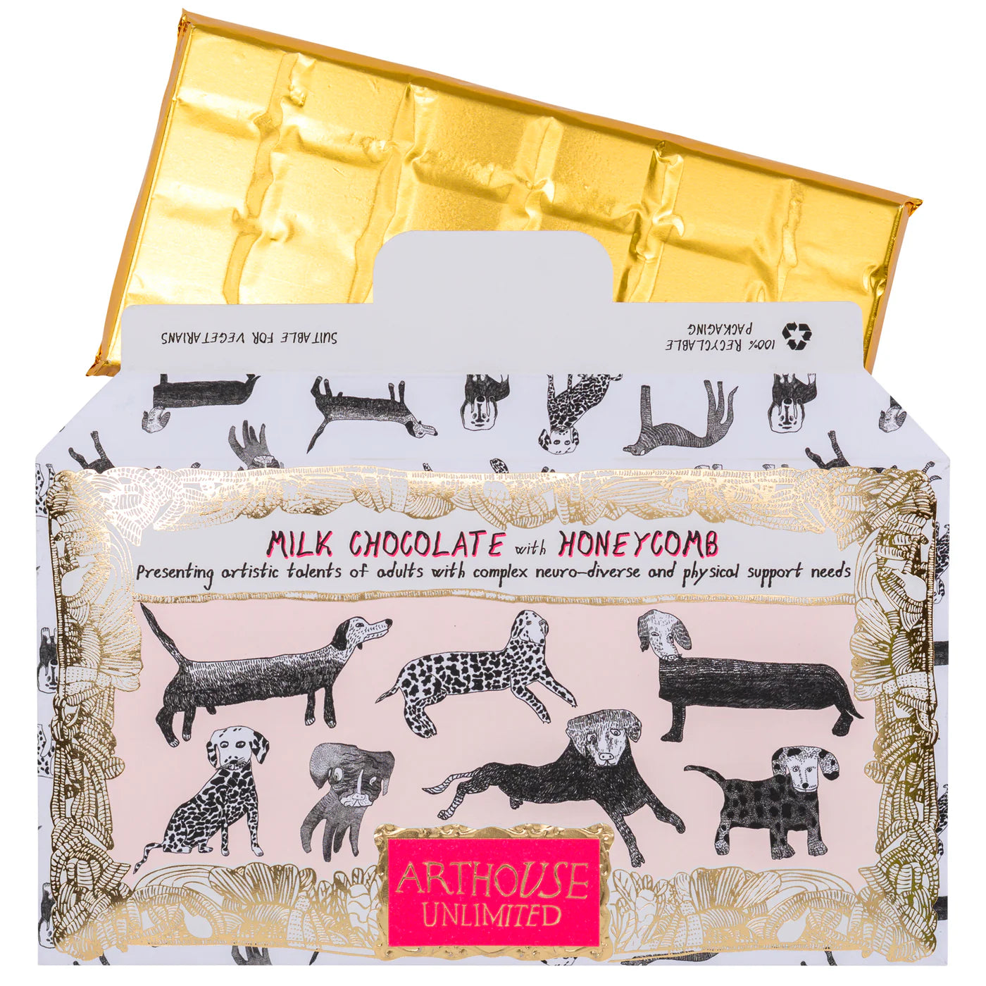 Milk Chocolate w/ Honeycomb Bar - ARTHOUSE UNLIMITED