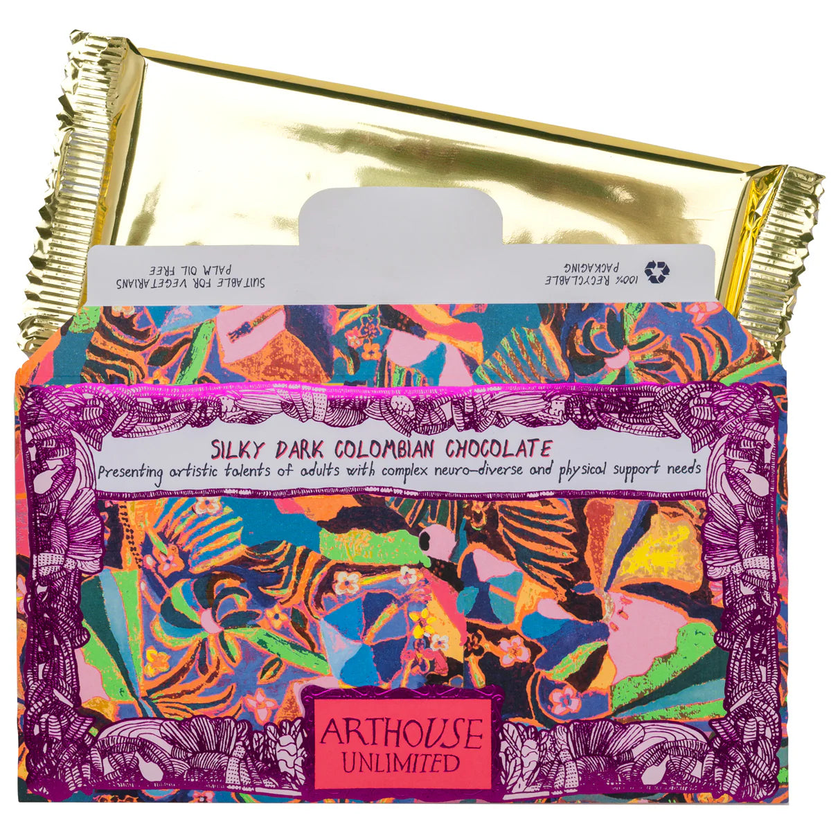 Silky Dark Colombian Chocolate Bar - ARTHOUSE UNLIMITED