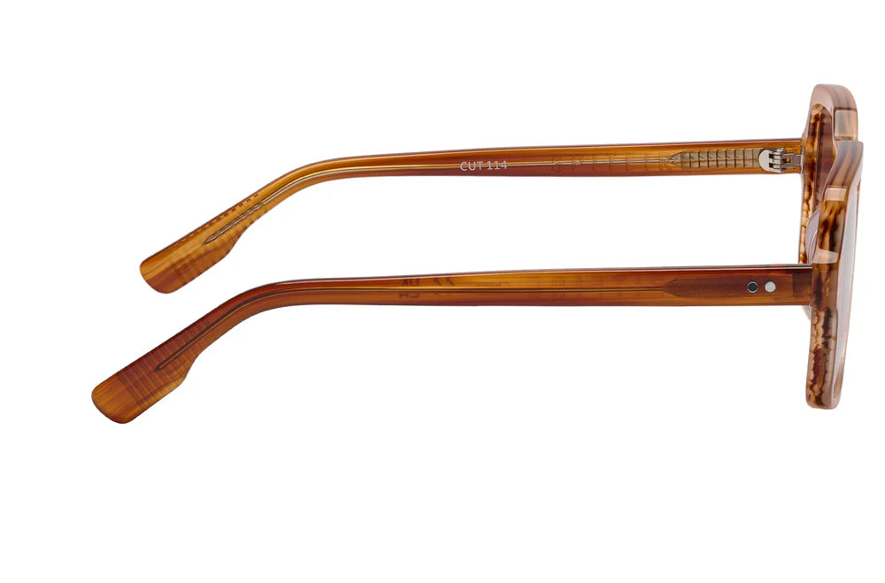 Cut 114 Brushed Tort / Brown - Spitfire Glasses