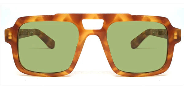 Cut 58 Havana / Green - Spitfire Glasses