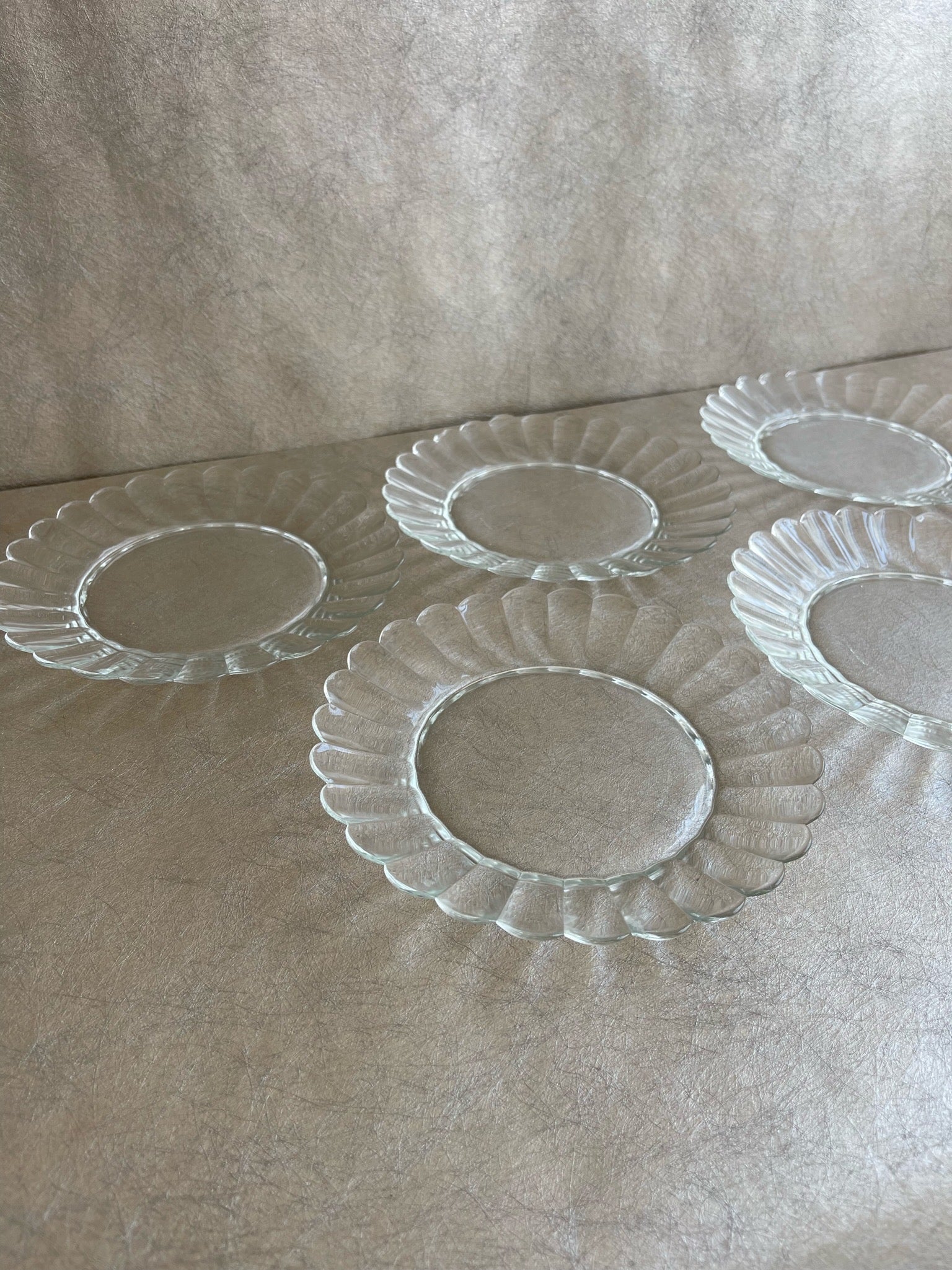Duralex Lesieur Daisy Glass Plates