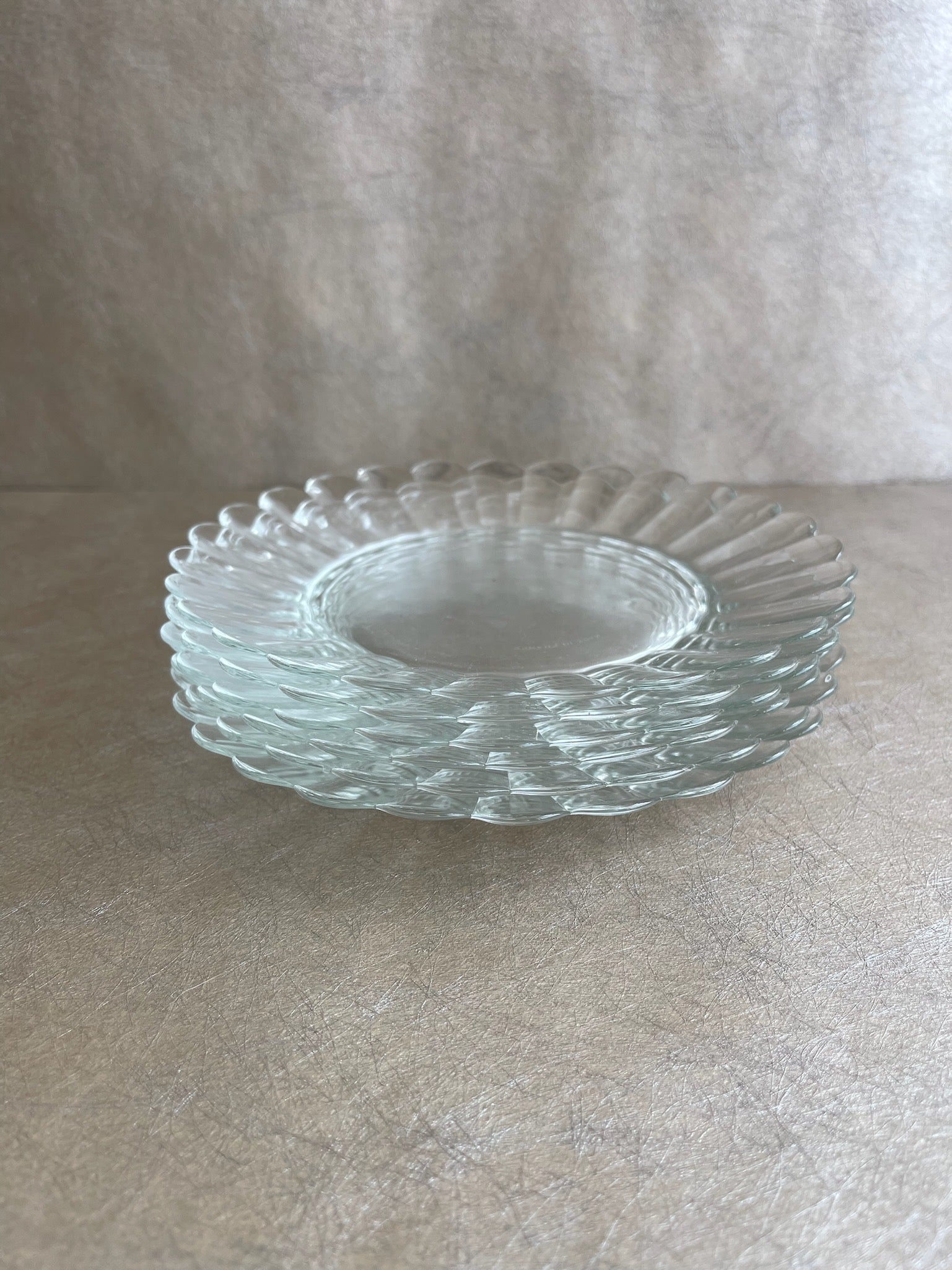 Duralex Lesieur Daisy Glass Plates