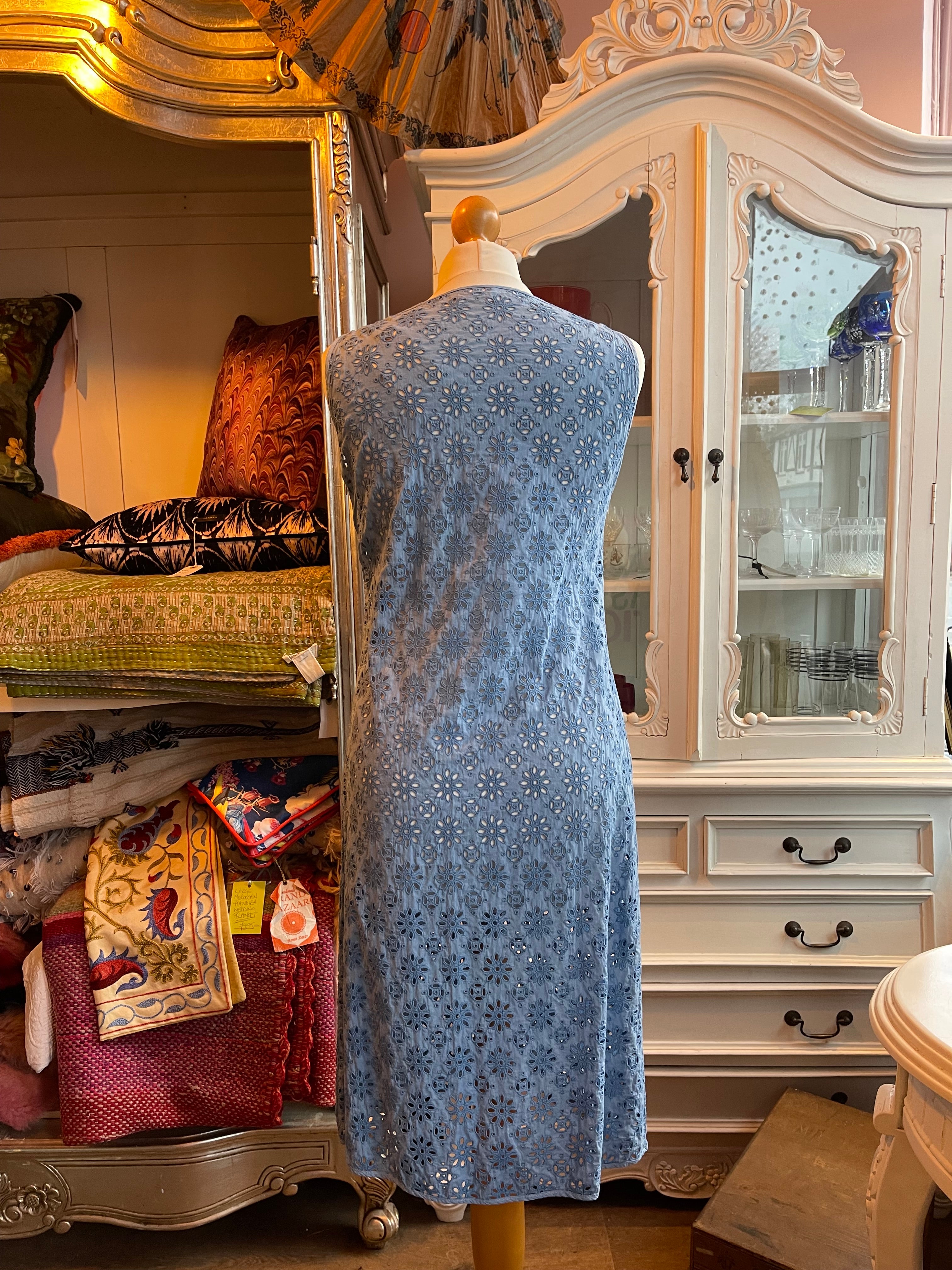 Nicole Farhi Blue Lace Dress