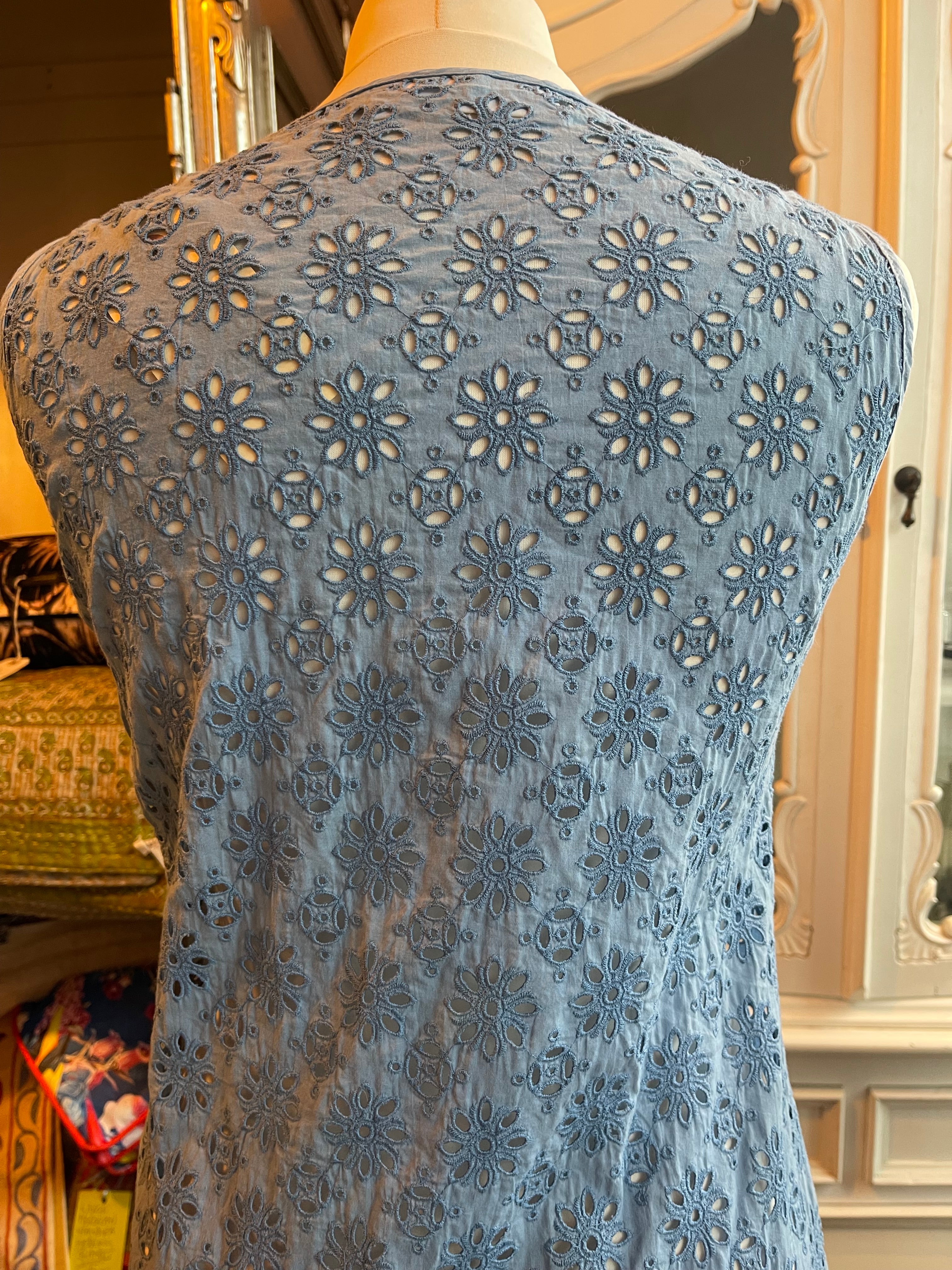 Nicole Farhi Blue Lace Dress