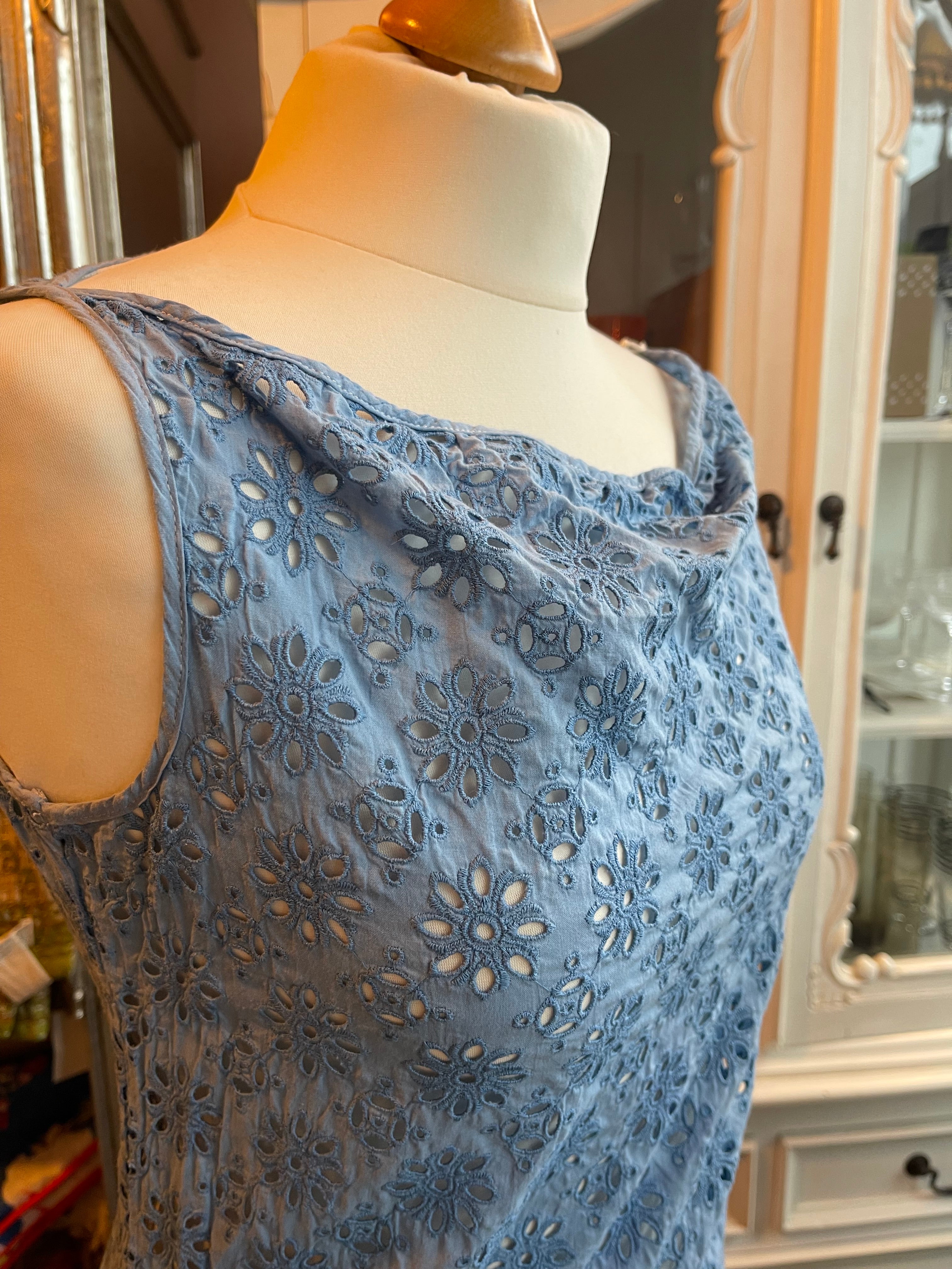 Nicole Farhi Blue Lace Dress