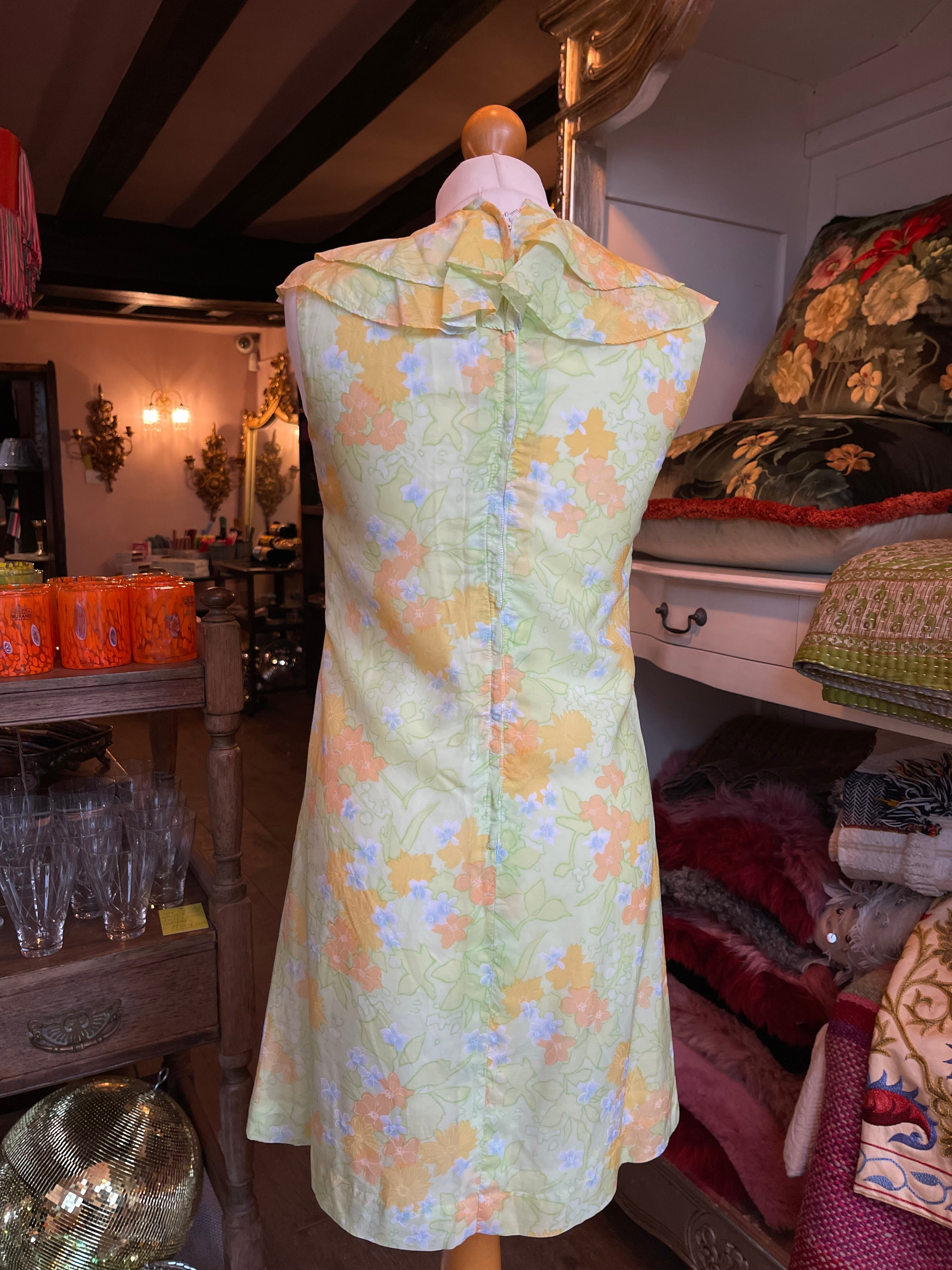 70s Shelana ruffle dress