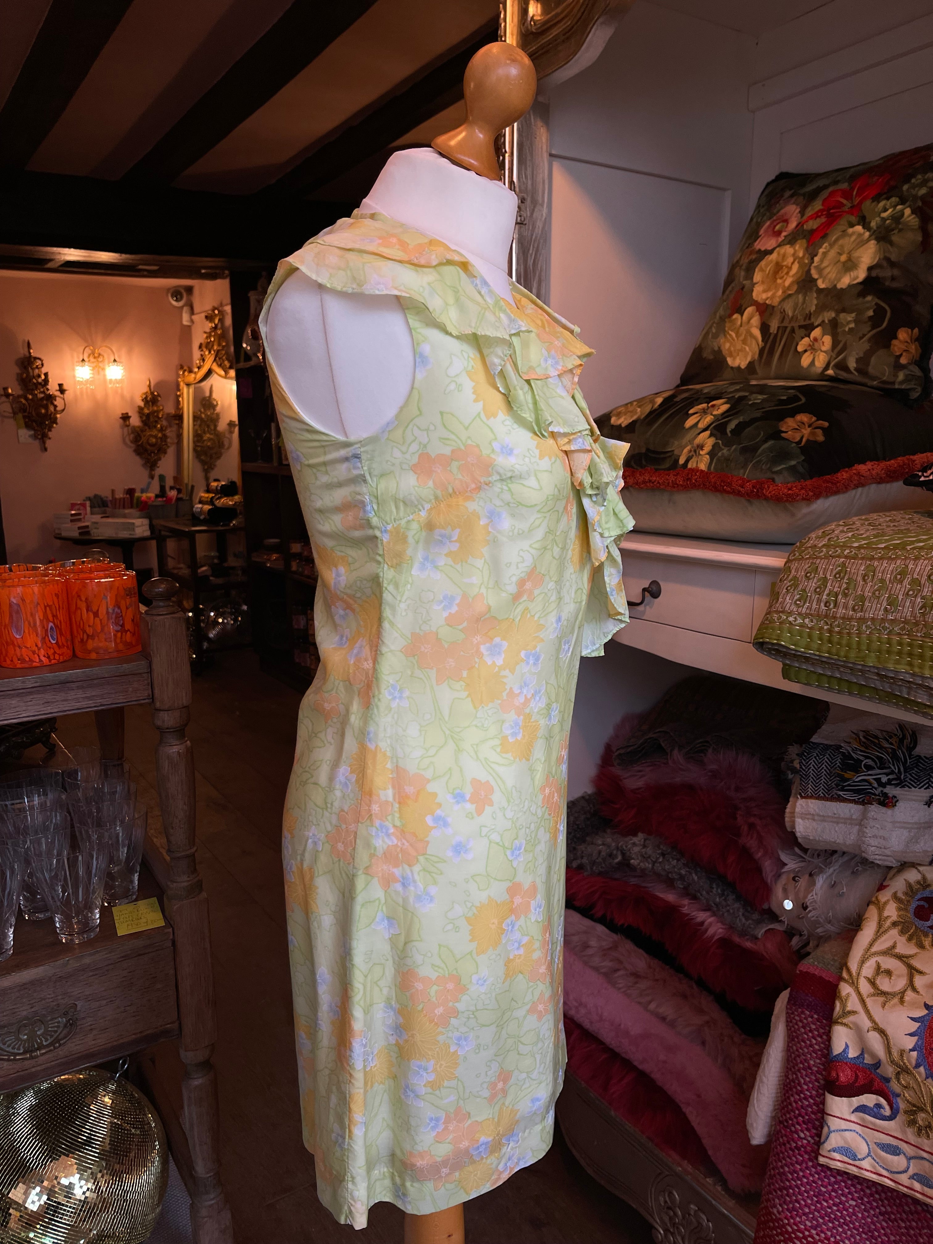 70s Shelana ruffle dress
