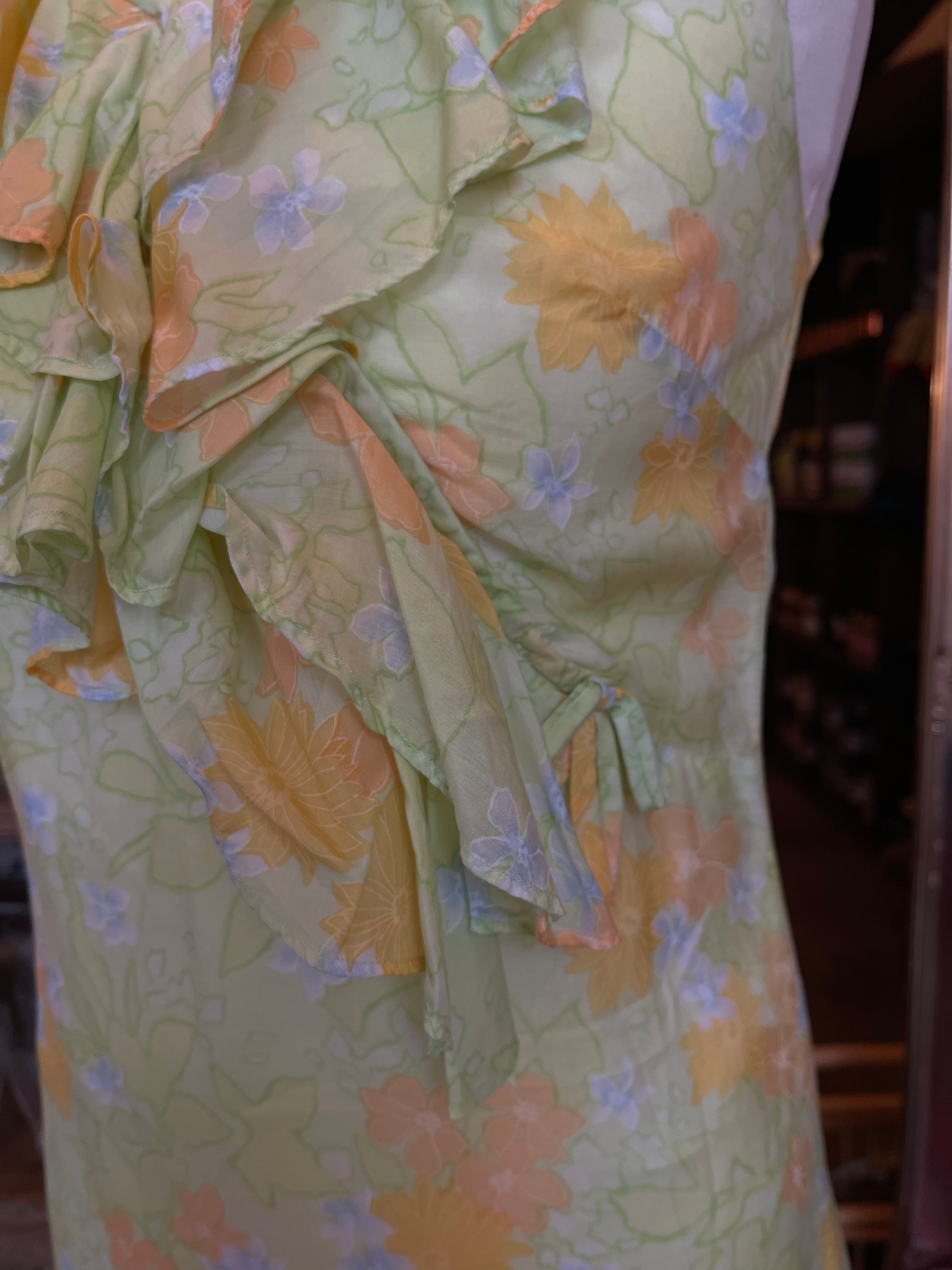 70s Shelana ruffle dress