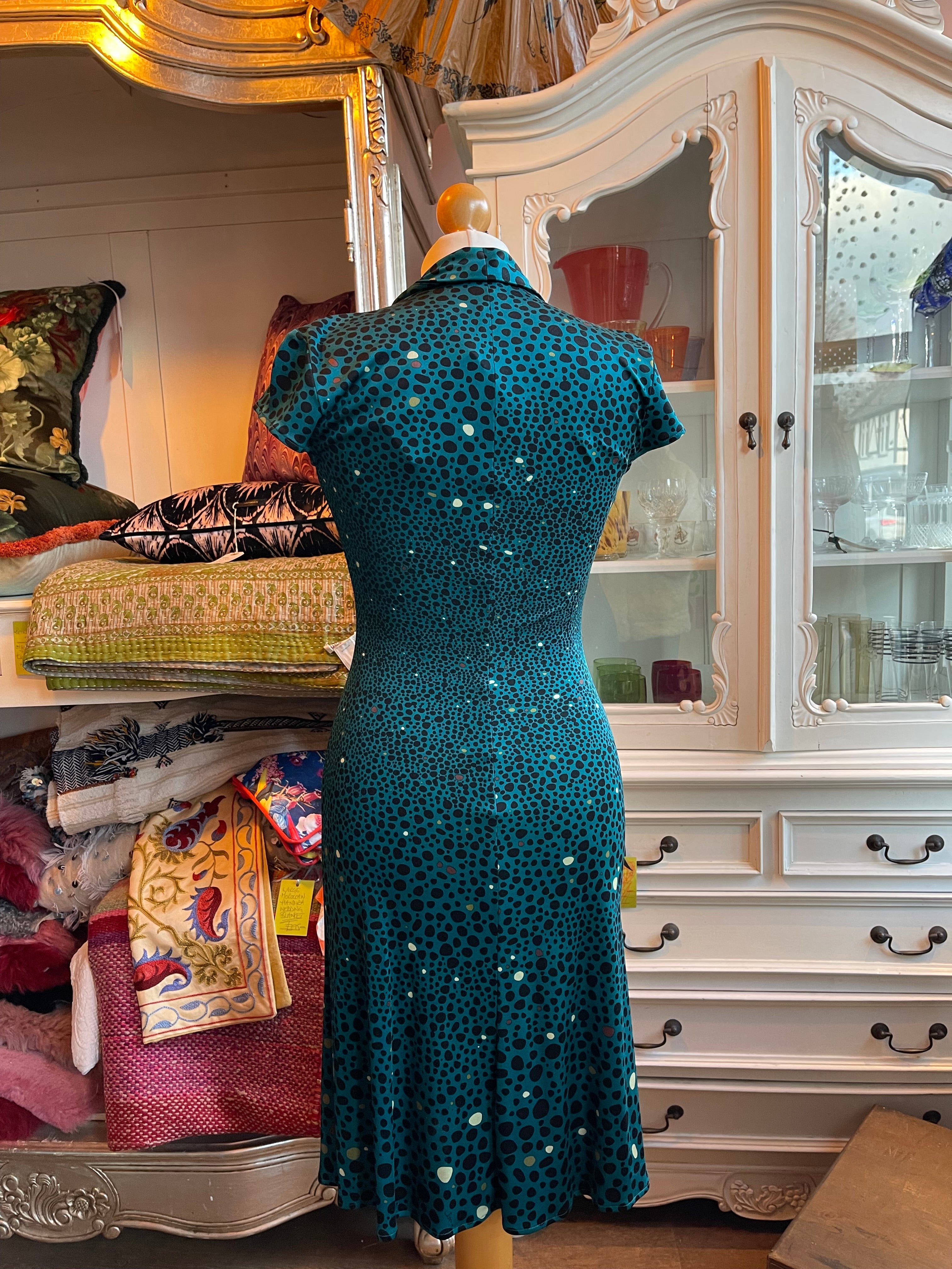 Issa Teal Pattern Dress