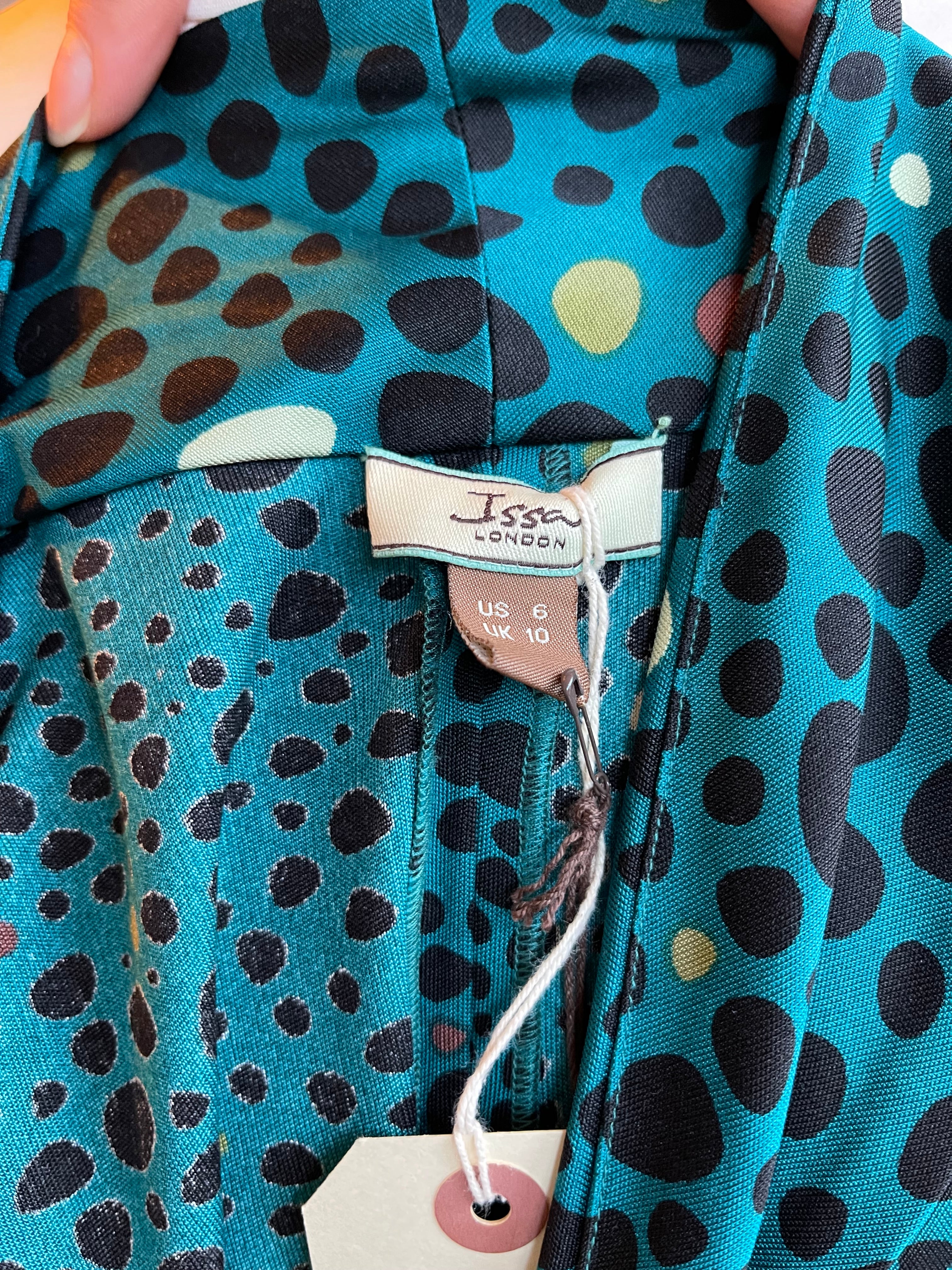 Issa Teal Pattern Dress