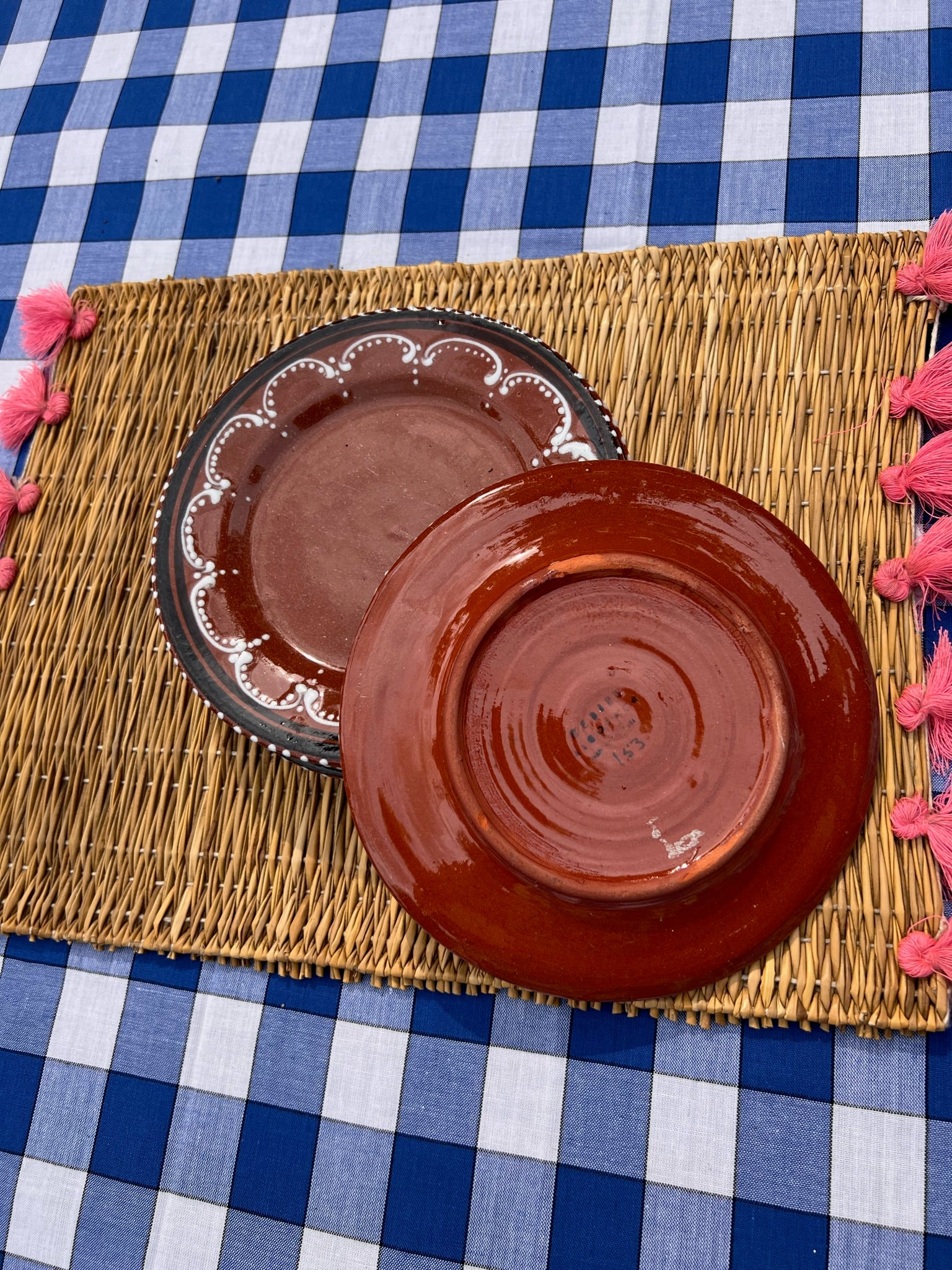 Mediterranean Terracotta Plates Set of Five