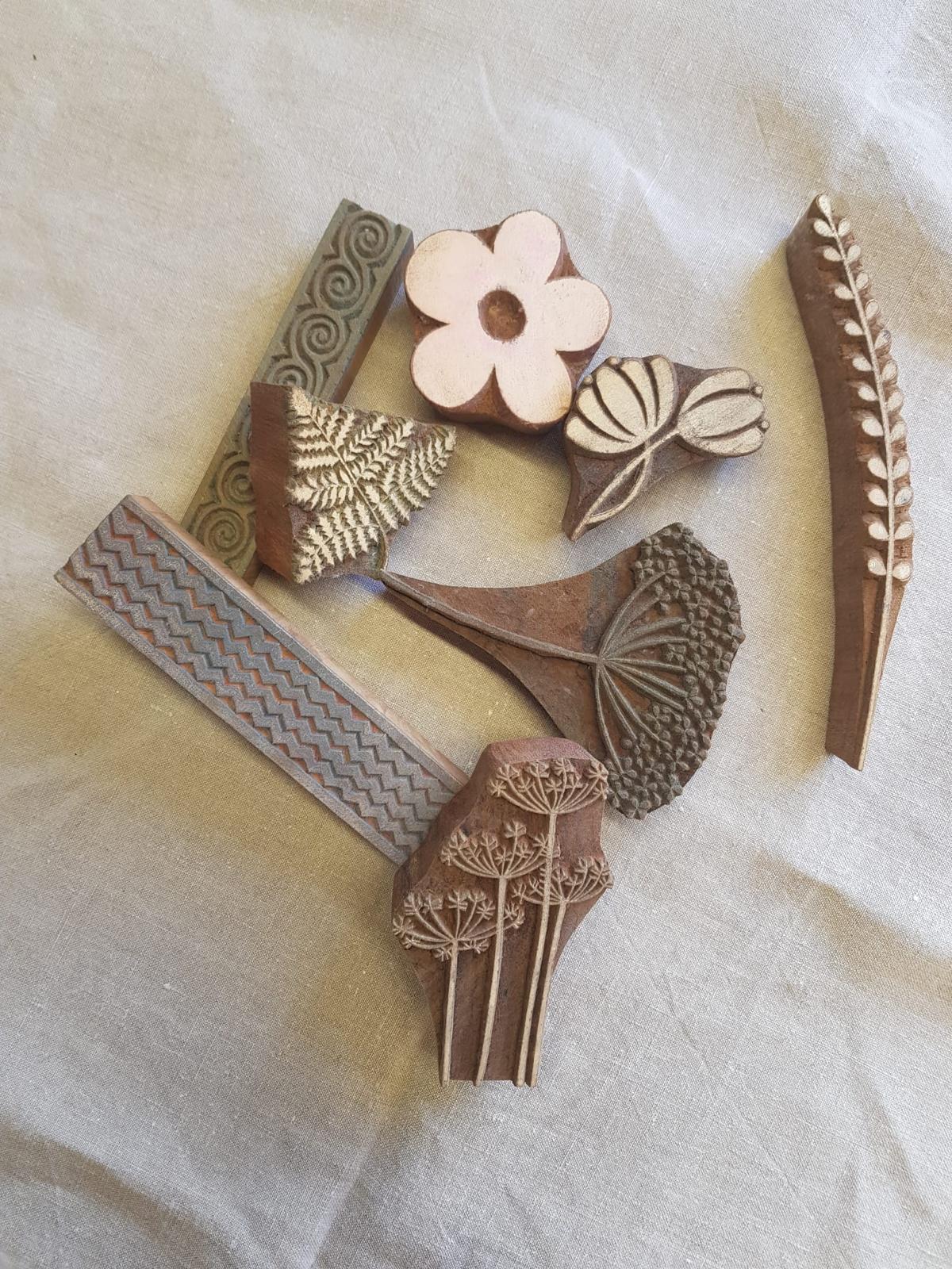 Block Printing with Vintage French Linen Workshop - March & April 2025