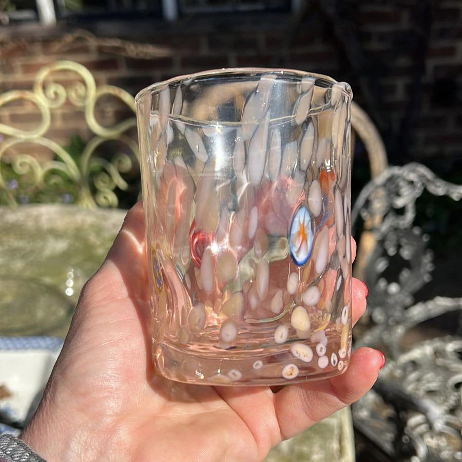 Murano Dimple Tumbler - Peach