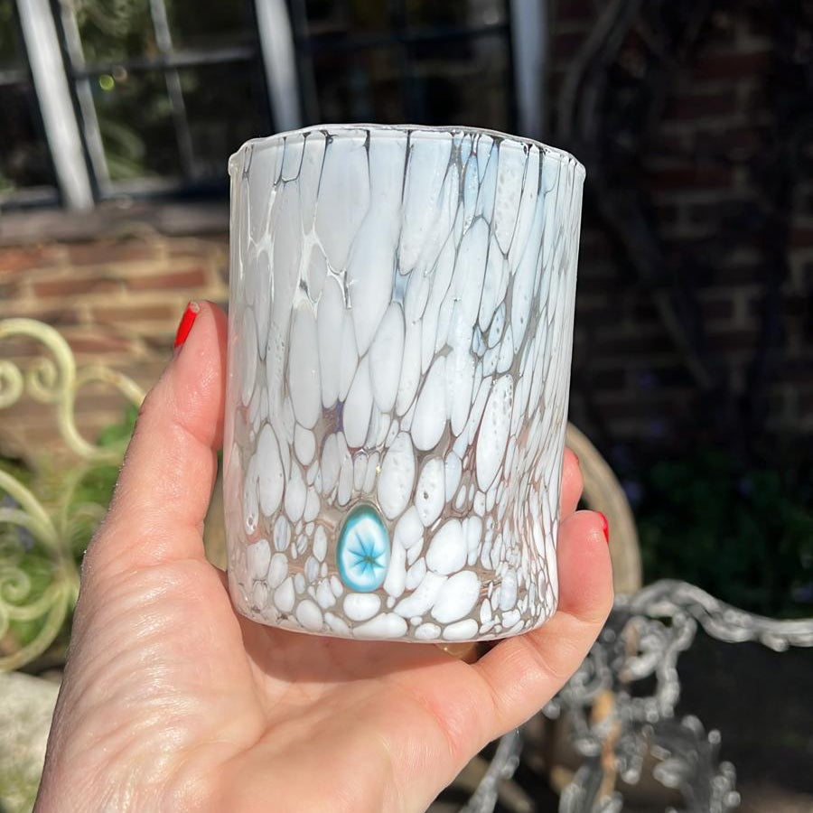 Murano Dimple Tumbler - White