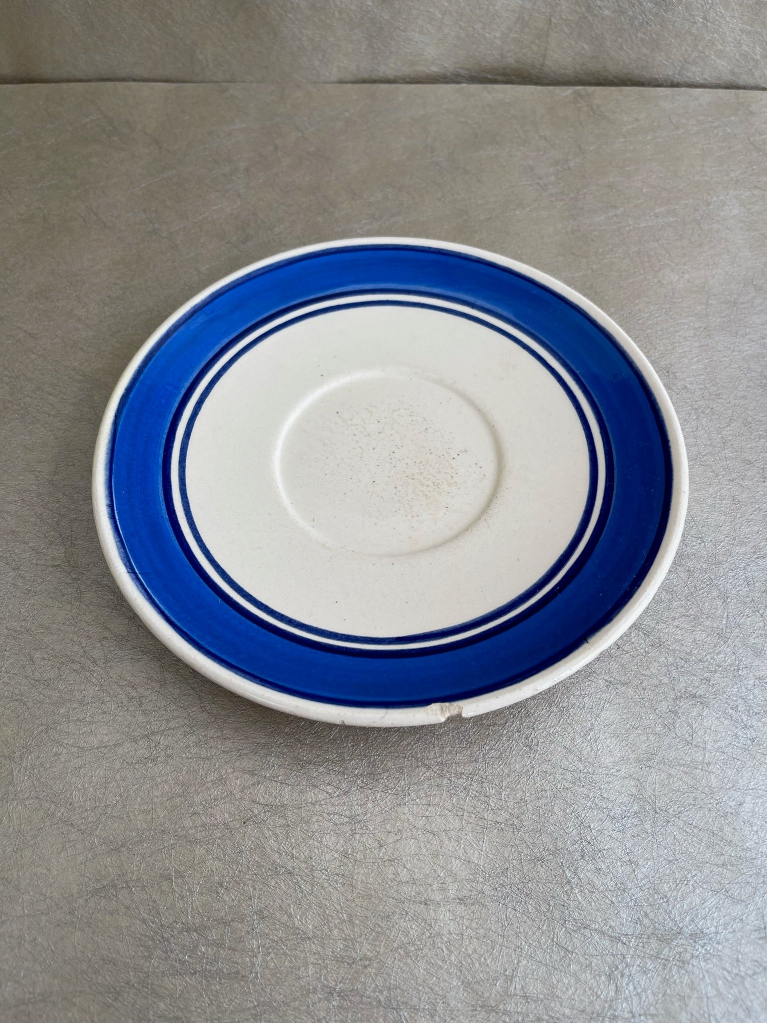 Quimper Large Cup & Saucer with Plate Set