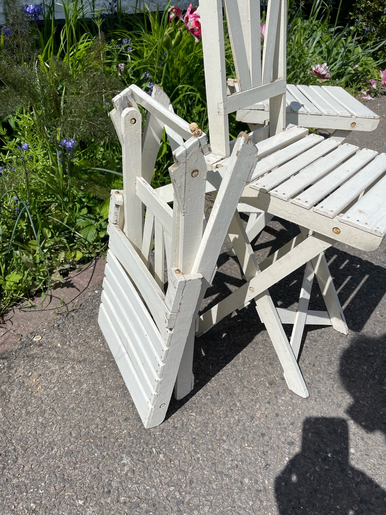 Vintage French Folding Children's' Chair