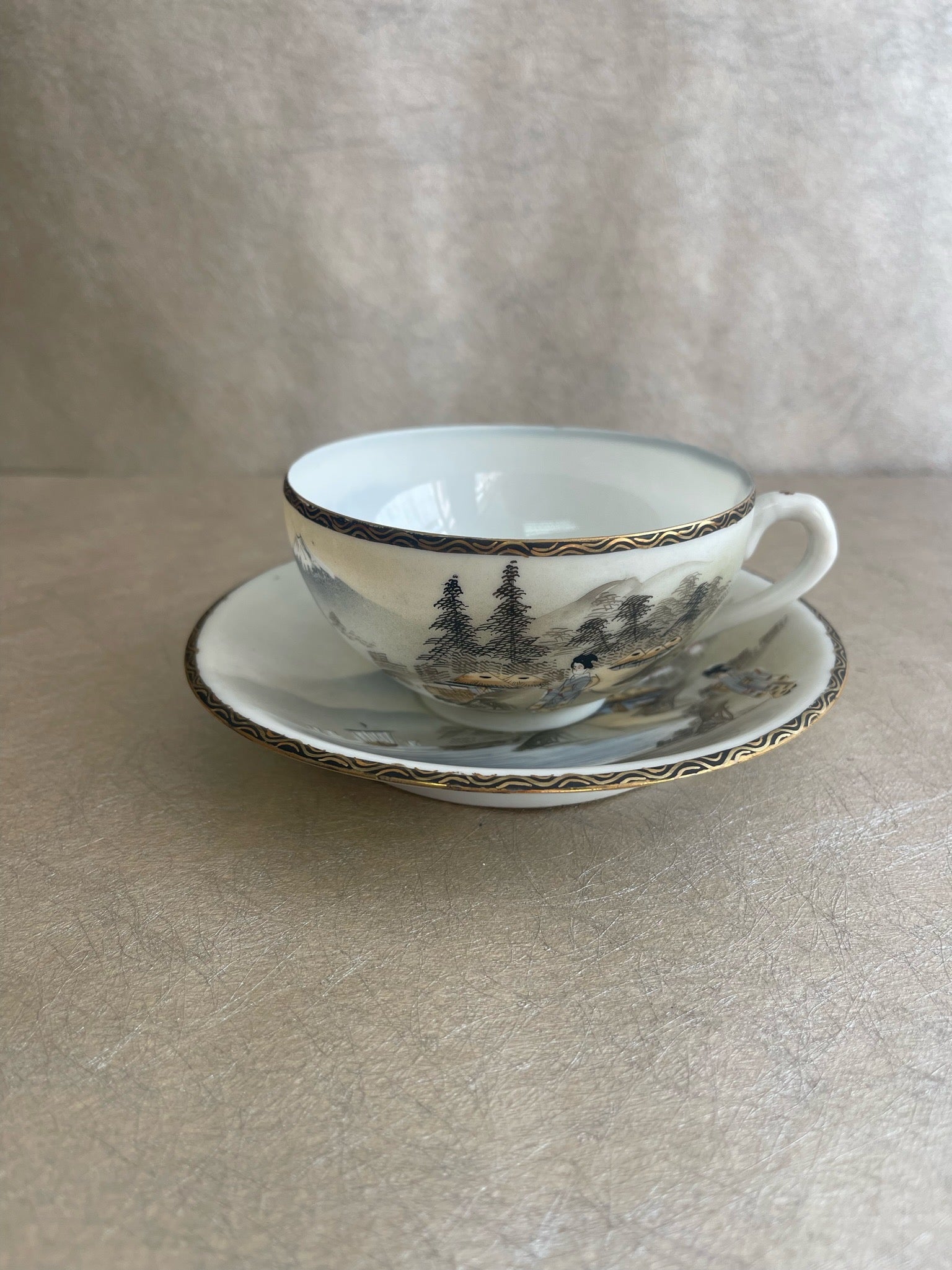 Vintage Japanese Kutani Tea Set 25 Piece Set