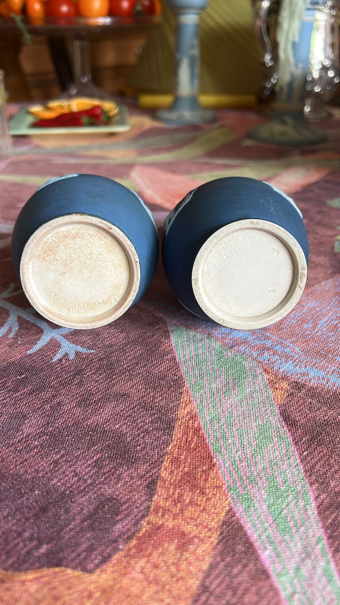 Wedgewood Portland Blue Jasperware Bulb Vase