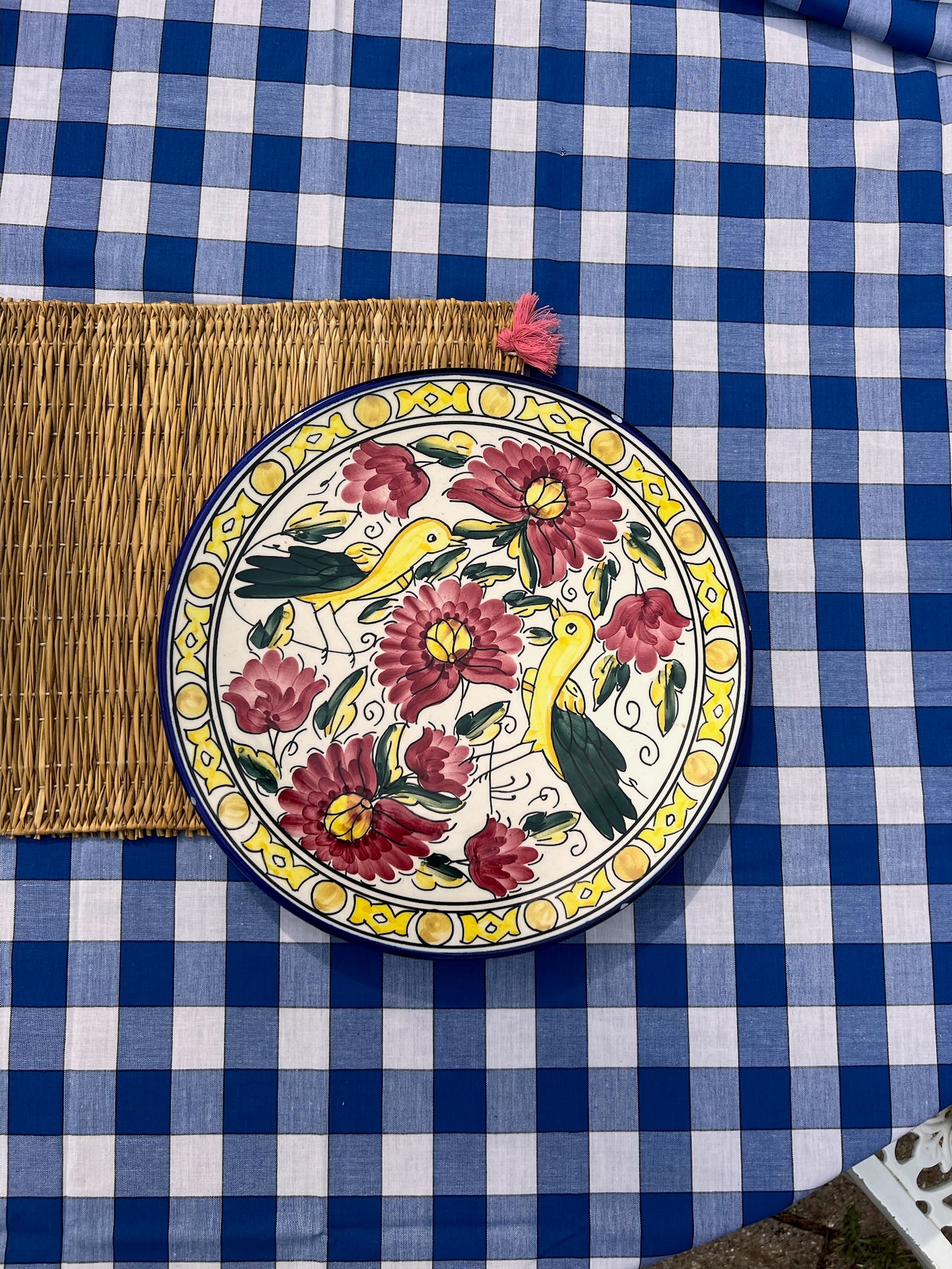 Mediterranean Yellow Bird Plate