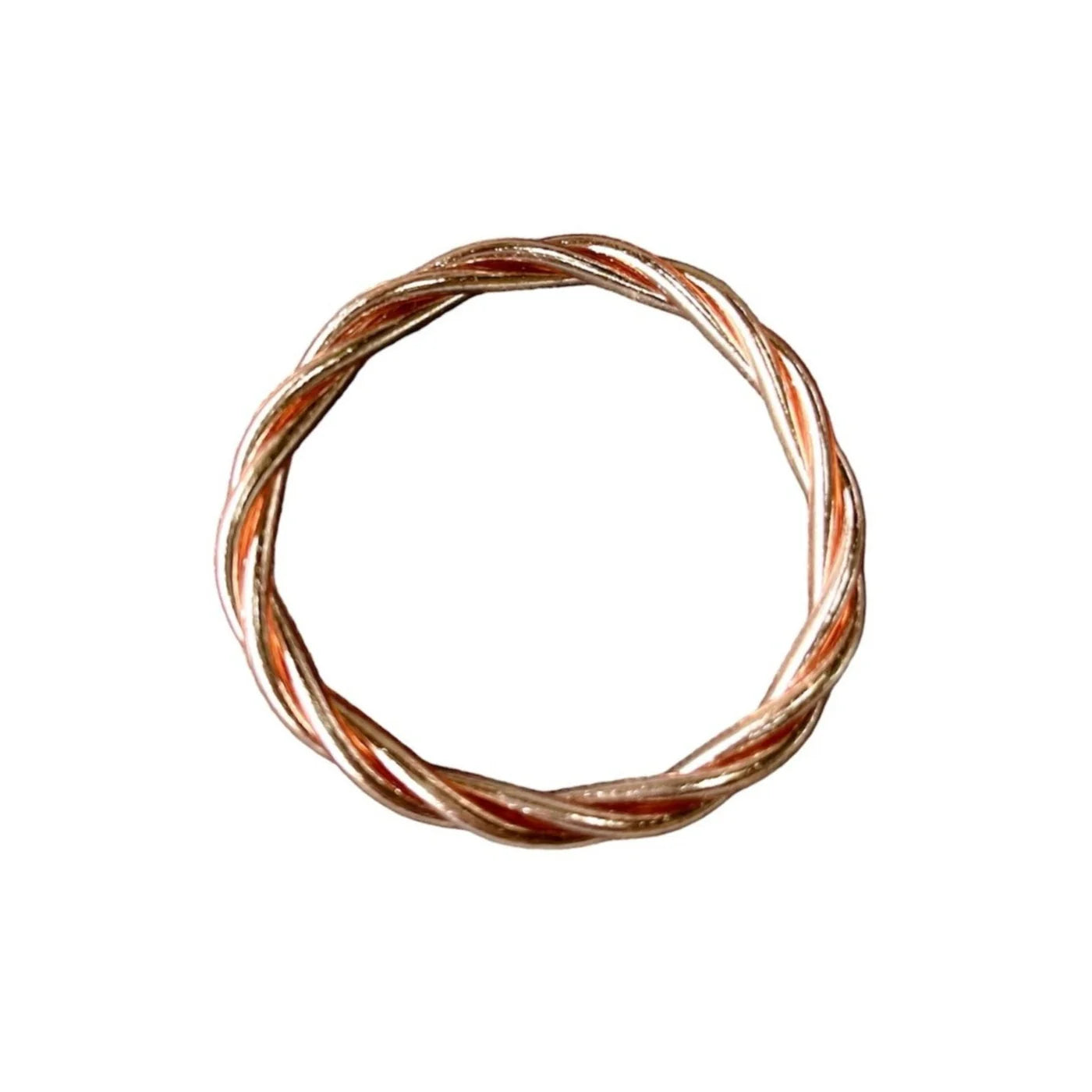 "TWIST BRACELET" Rose Gold Leaf - Pippa Gold
