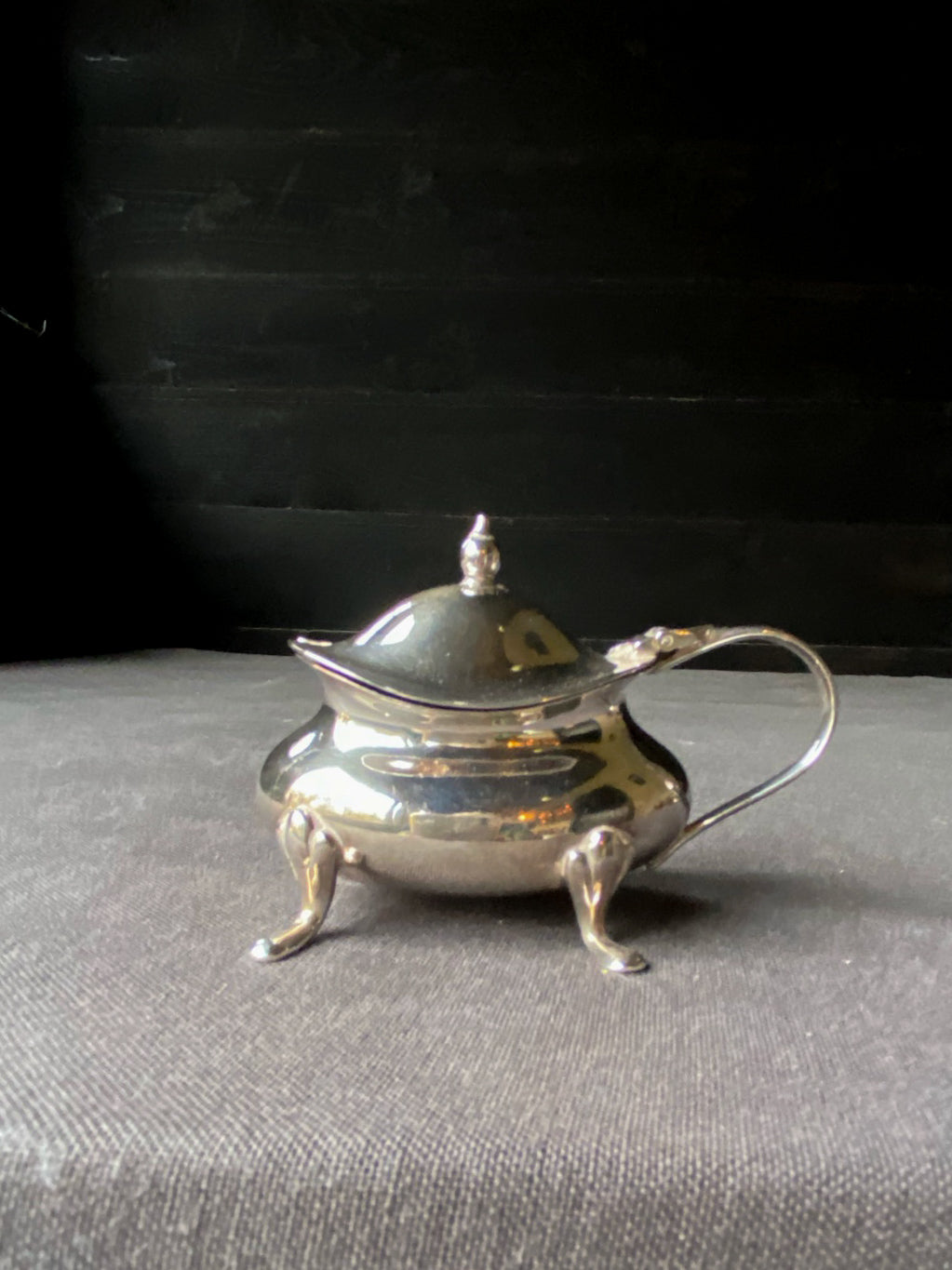 Vintage Silver Plated Cruet Set of Three