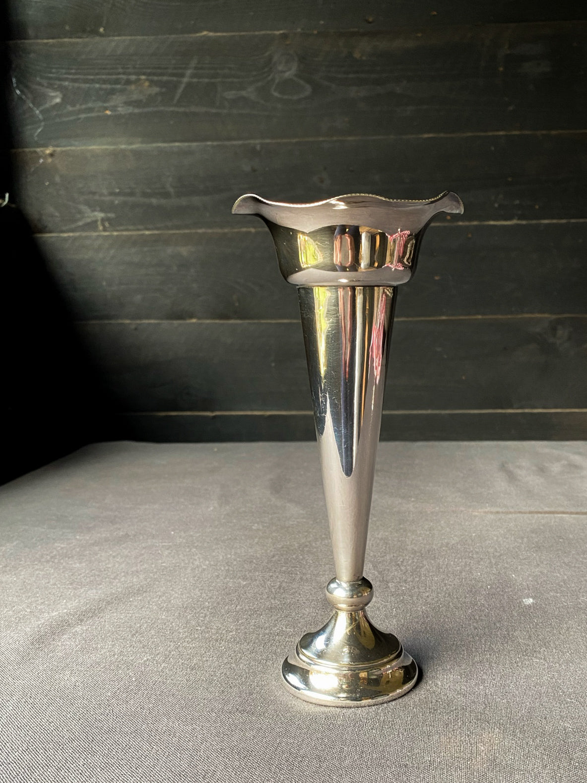 Silver Plated Trumpet Vases