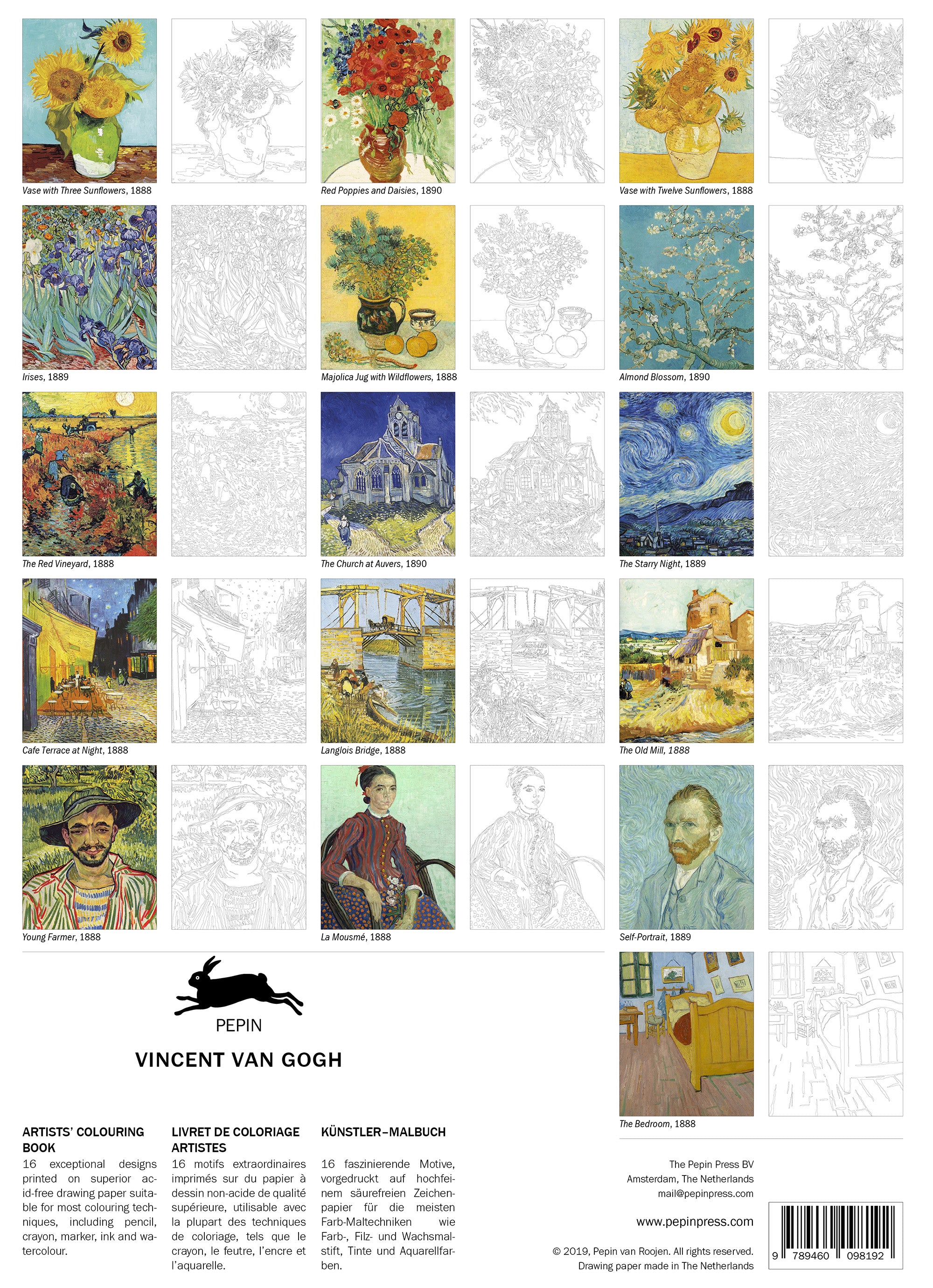 Vincent Artist's Colouring Book