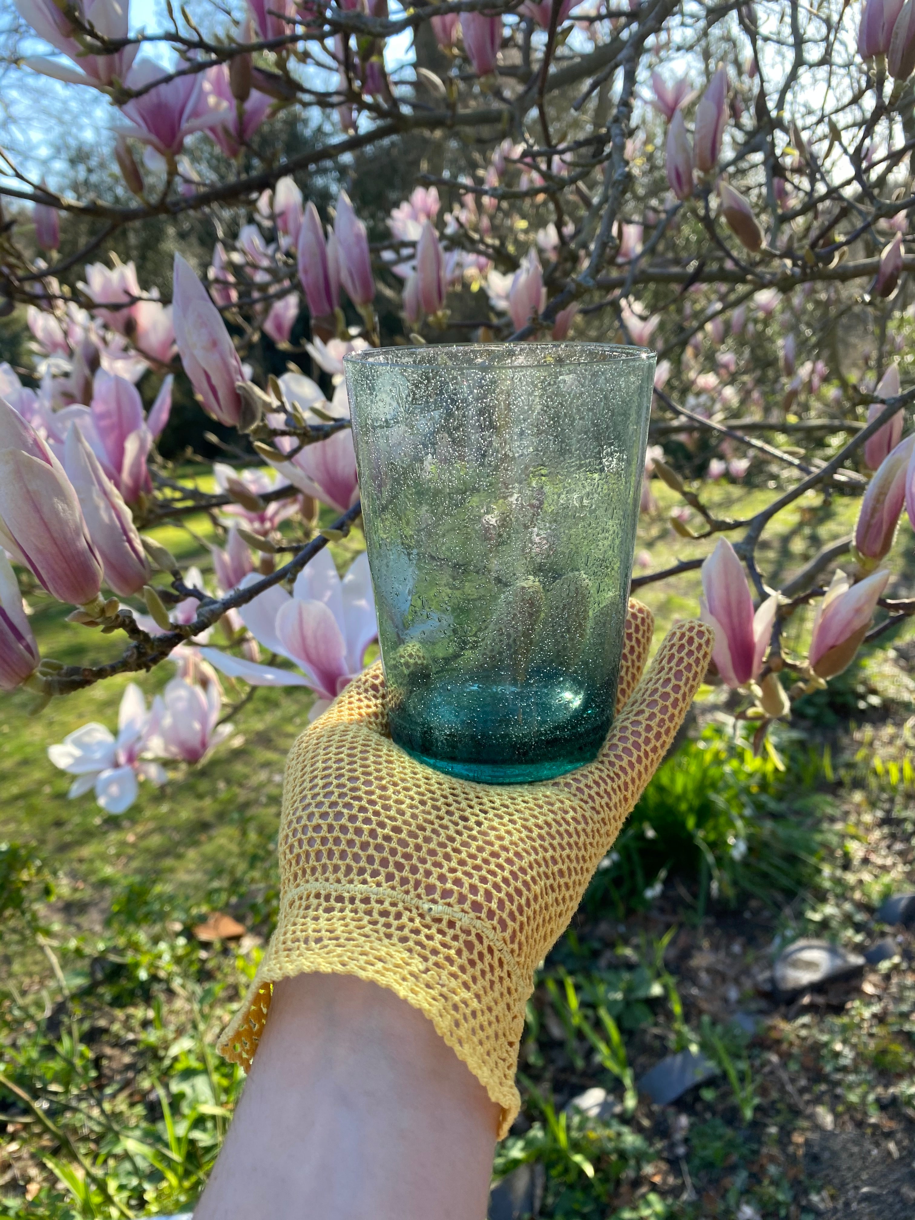 British Colour Standard French Turquoise Handmade Glass Tumbler