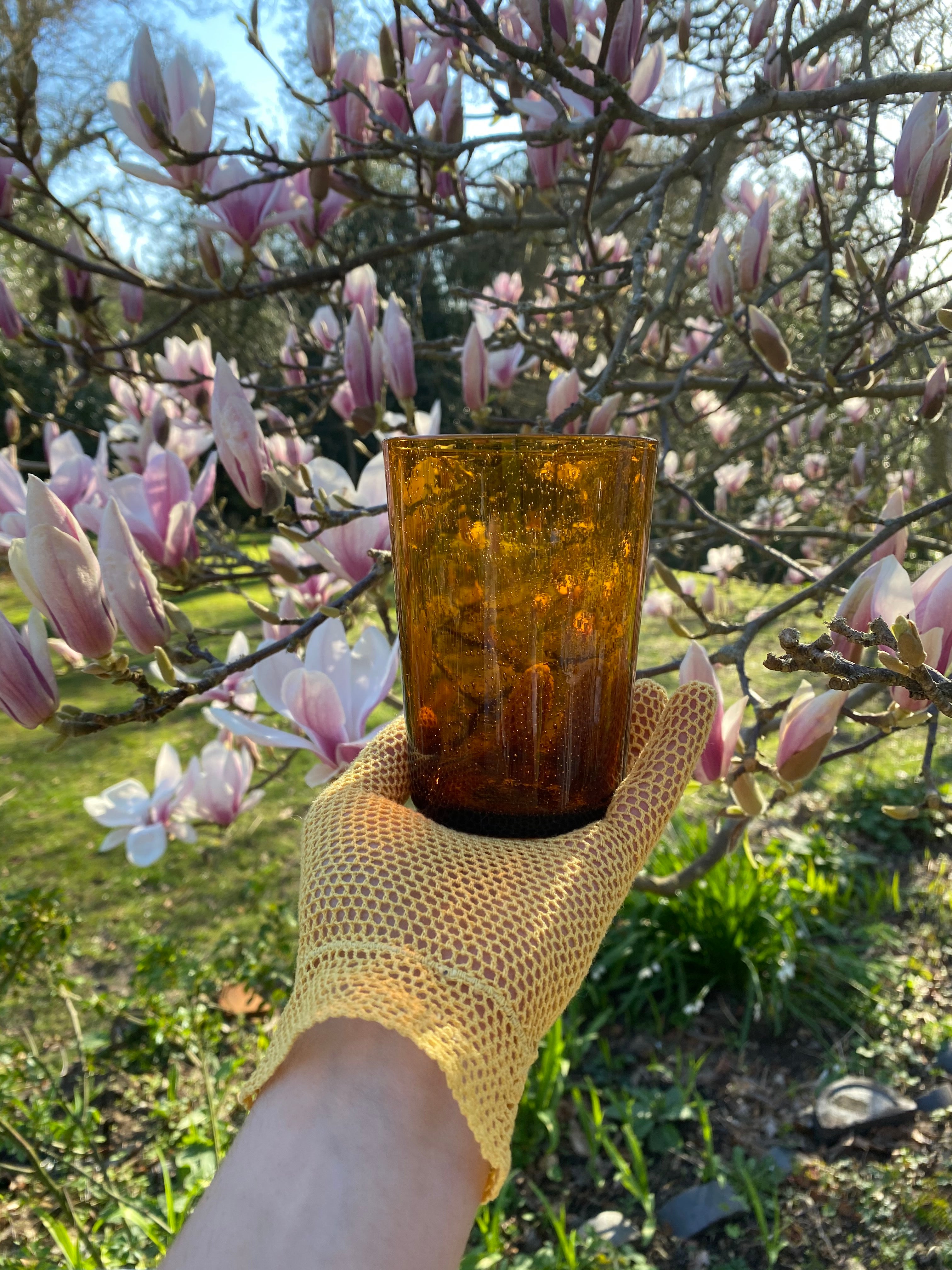 British Colour Standard Almond Shell Handmade Glass Tumbler