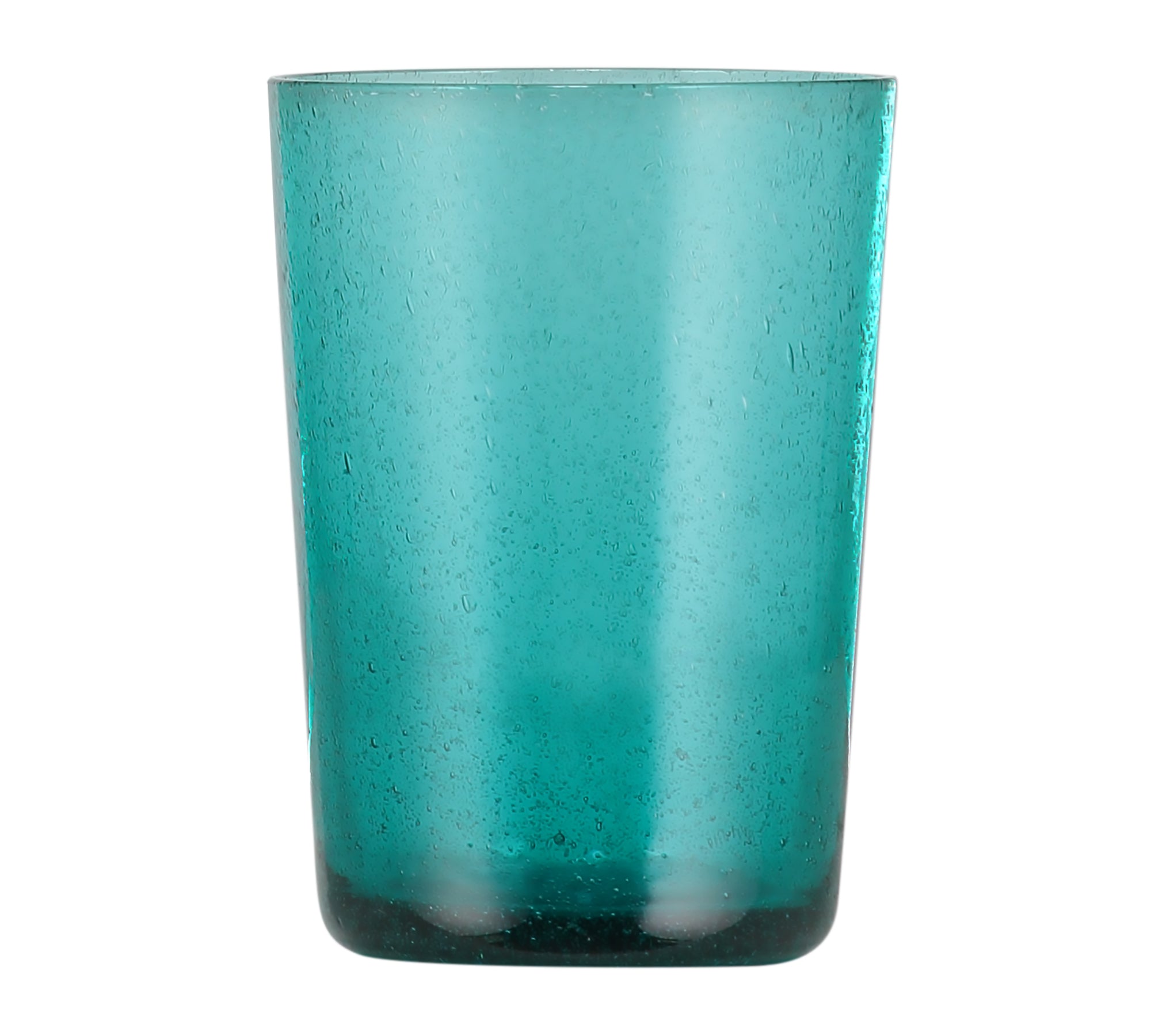 British Colour Standard Petrol Blue Handmade Glass Tumbler