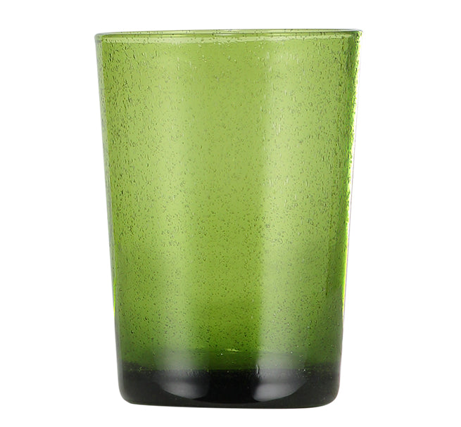 British Colour Standard Apple Green Handmade Glass Tumbler