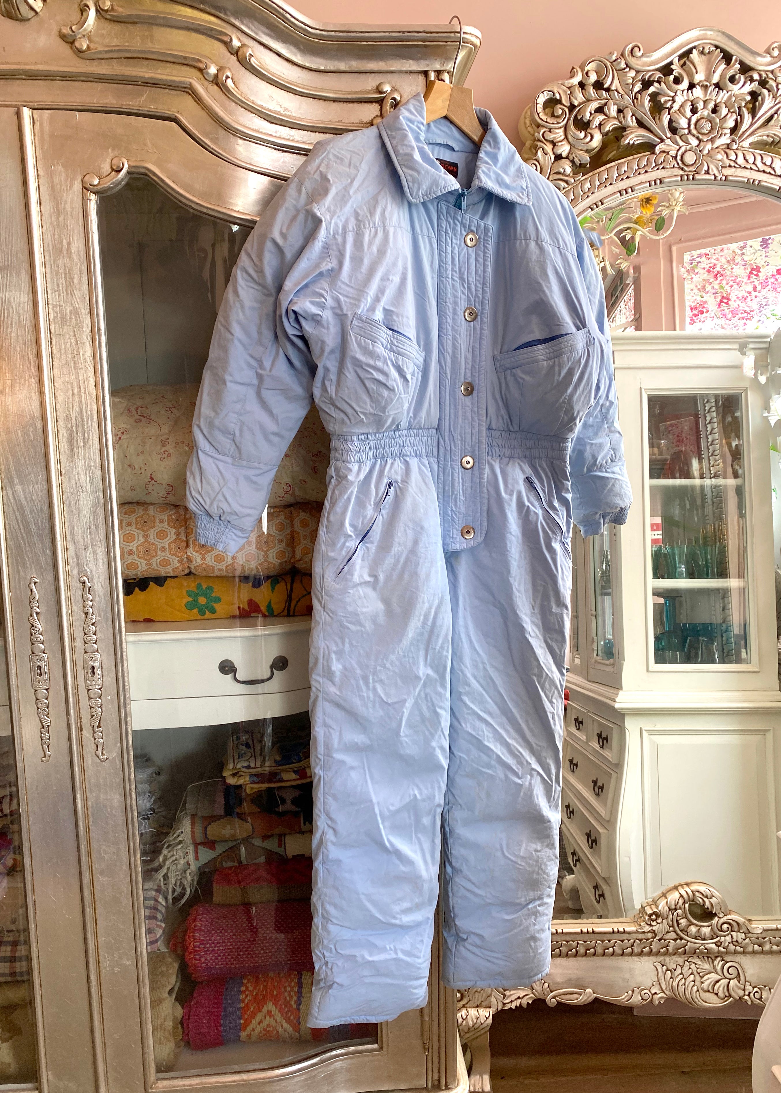 Blue Ski Suit