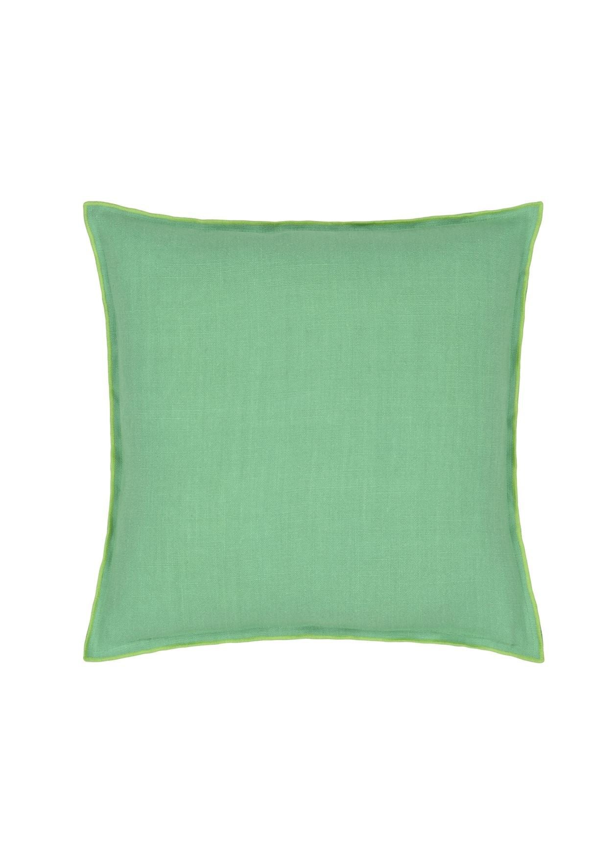 Brera Lino Verdigris & Apple Cushion